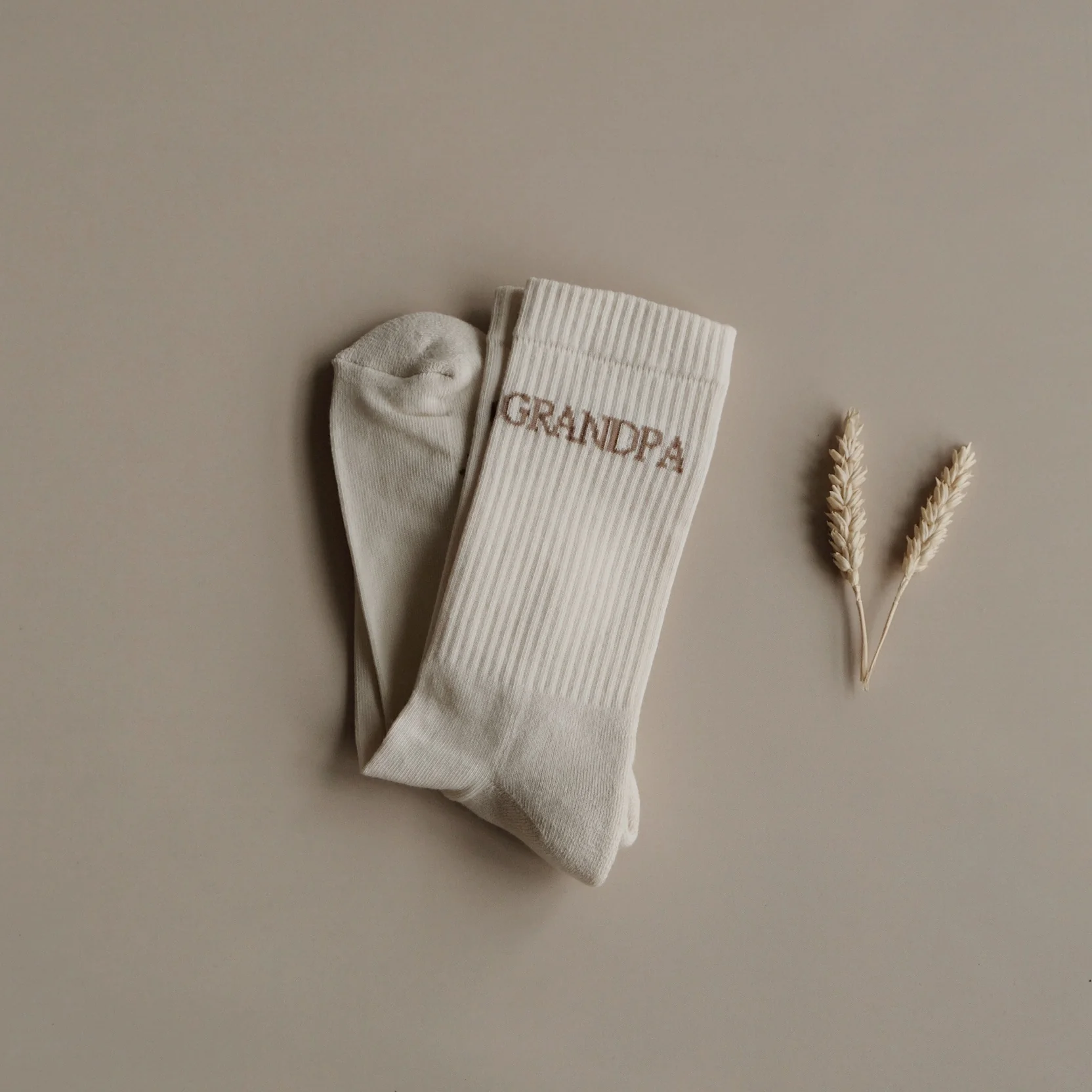 Organic Socks - GRANDPA - Sand - Image 5