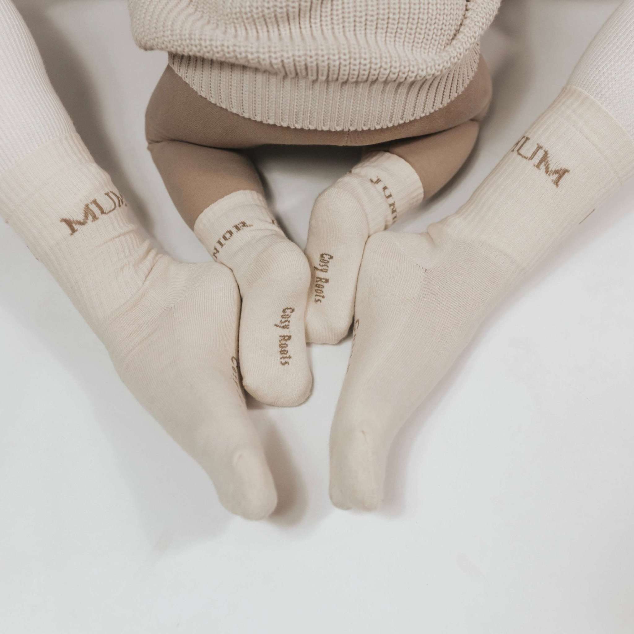 Organic Socks - JUNIOR - Sand - Image 10