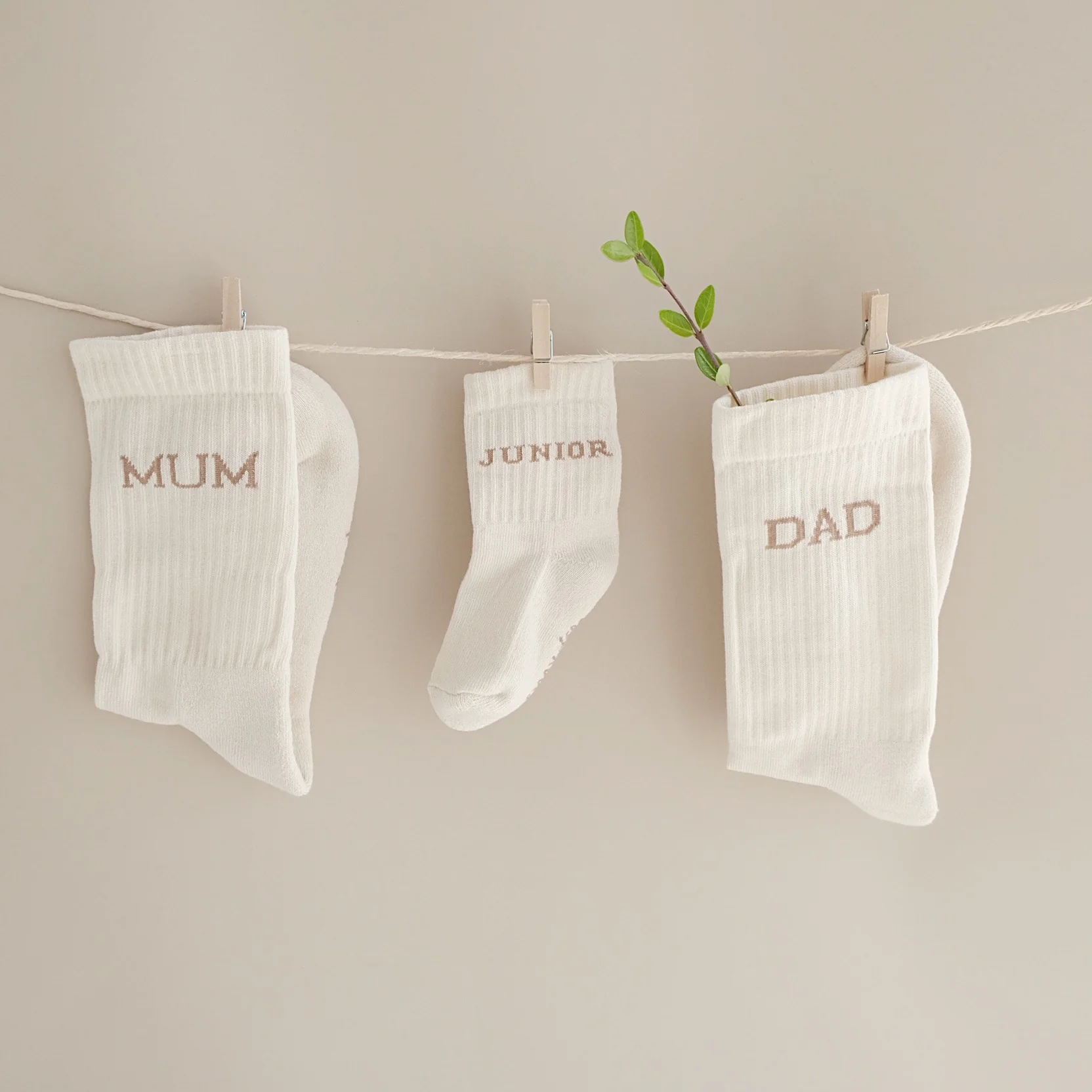 Organic Socks - JUNIOR - Sand - Image 7