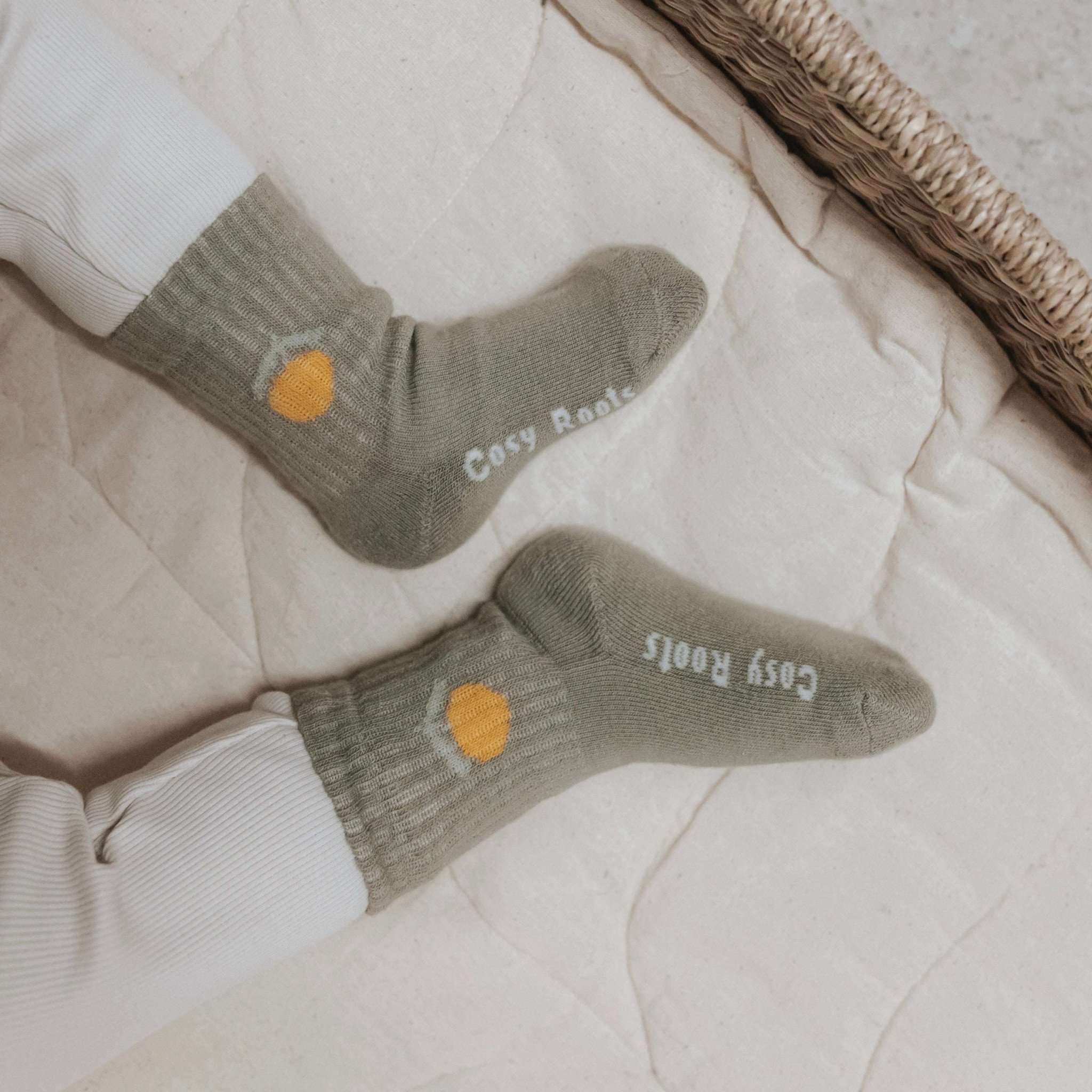 Organic Socks - Khaki - Image 5