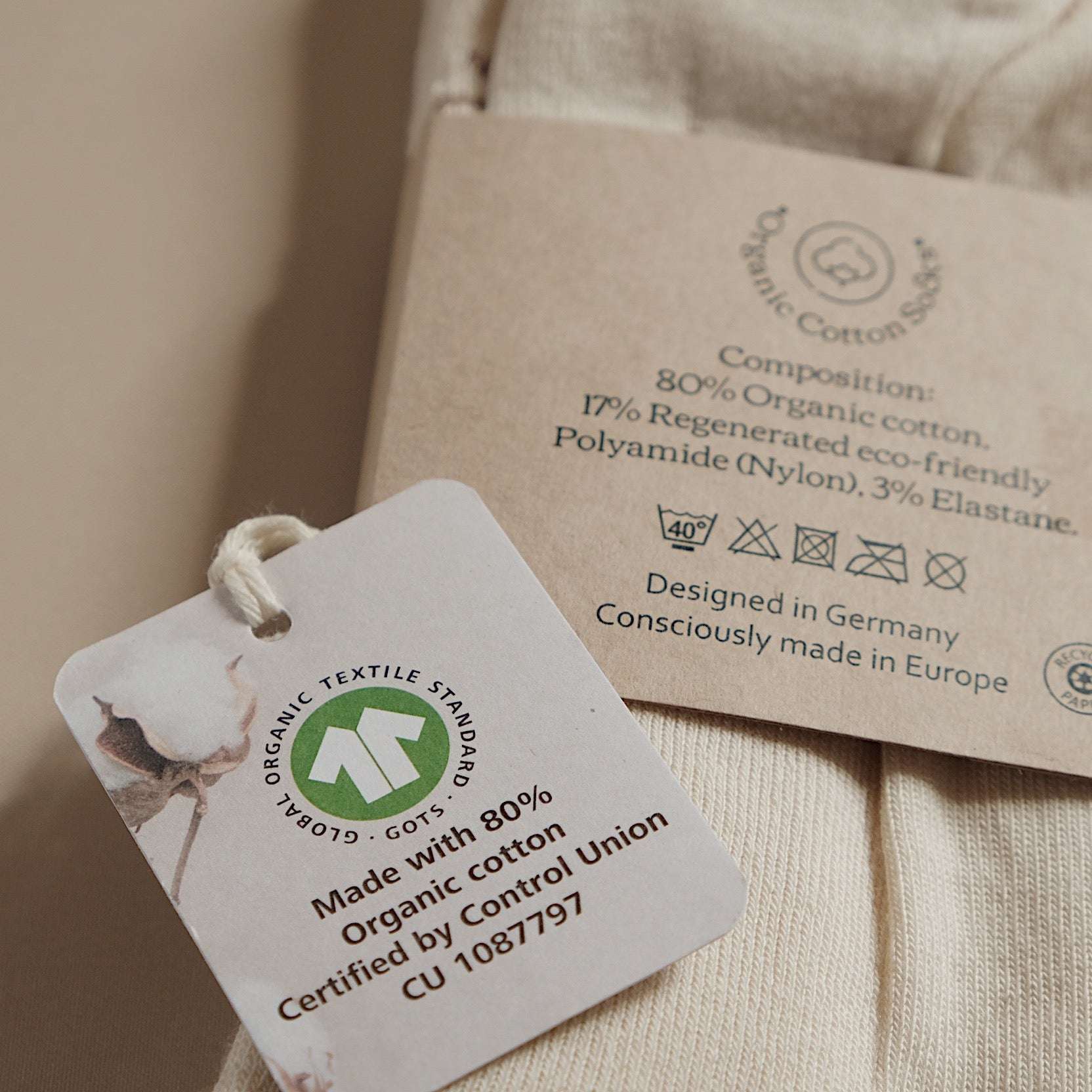 Organic Socks - MUM - Sand - Image 6
