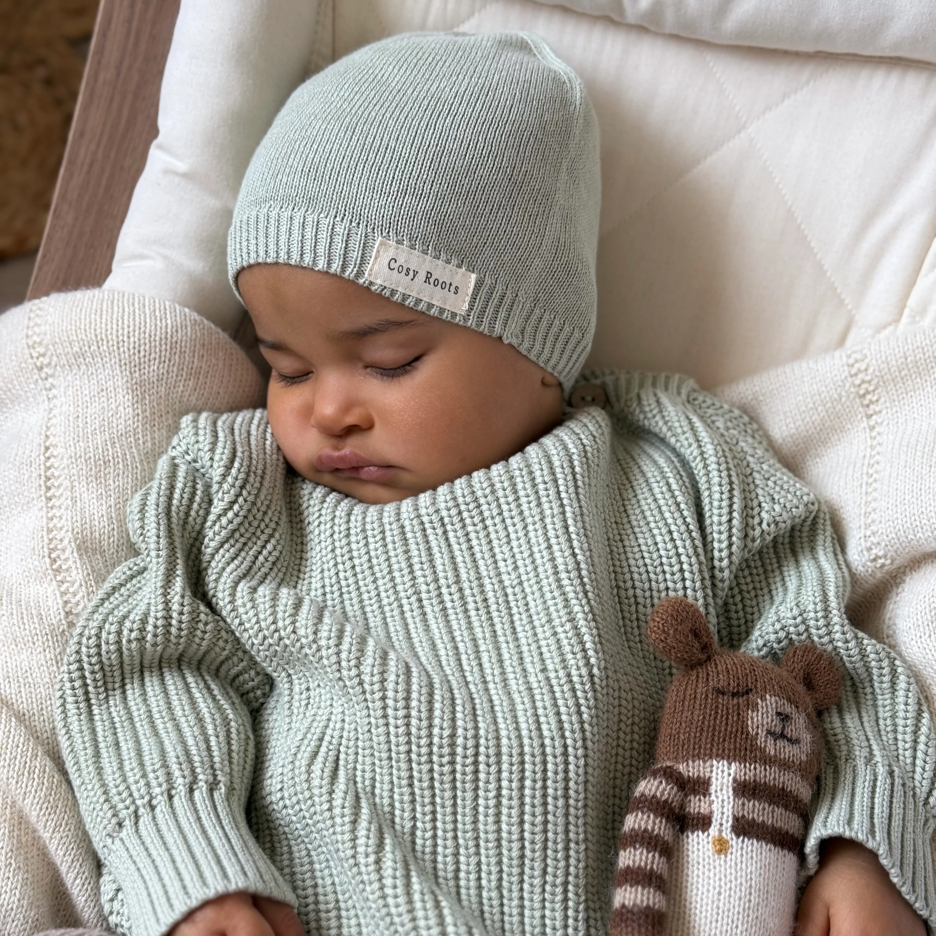 Organic Oversize Knit Pulli - Seagrass - Image 2