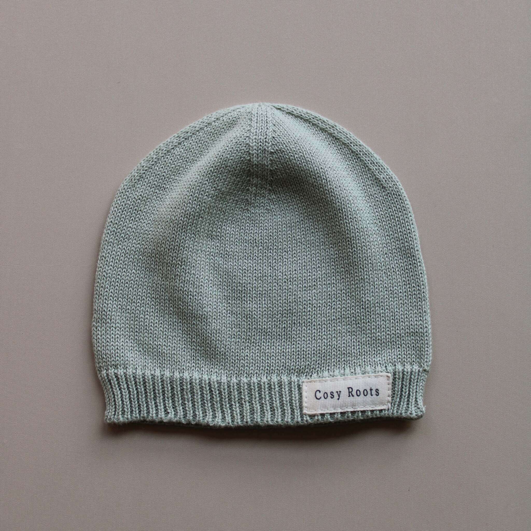 Organic Thin Knit Beanie - Seagrass - Image 6