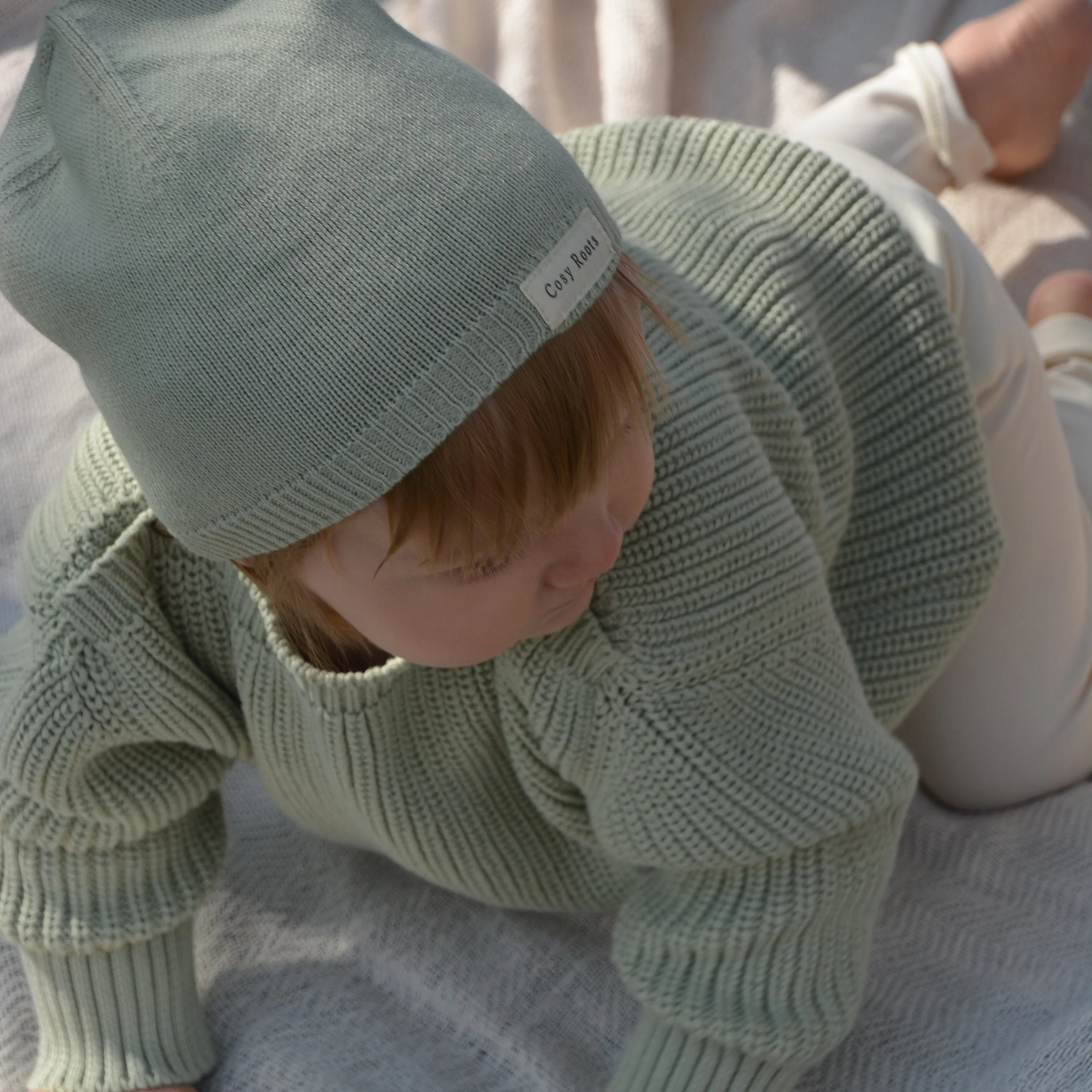Organic Oversize Knit Pulli - Seagrass - Image 6