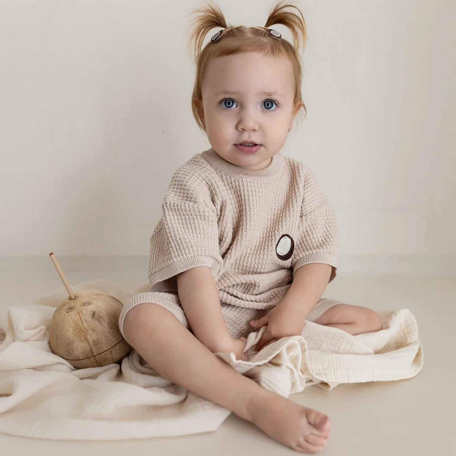 Organic Coconut Summer Knit Shirt - Sand - Image 12