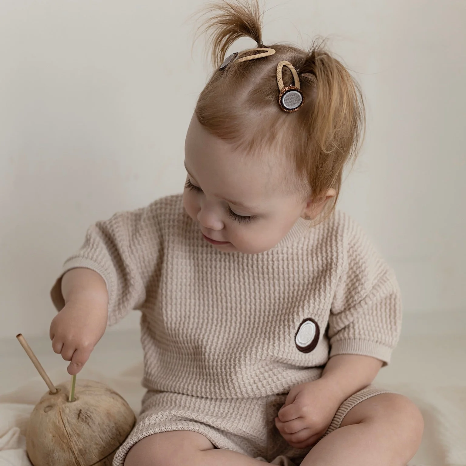 Organic Coconut Summer Knit Shirt - Sand - Image 15