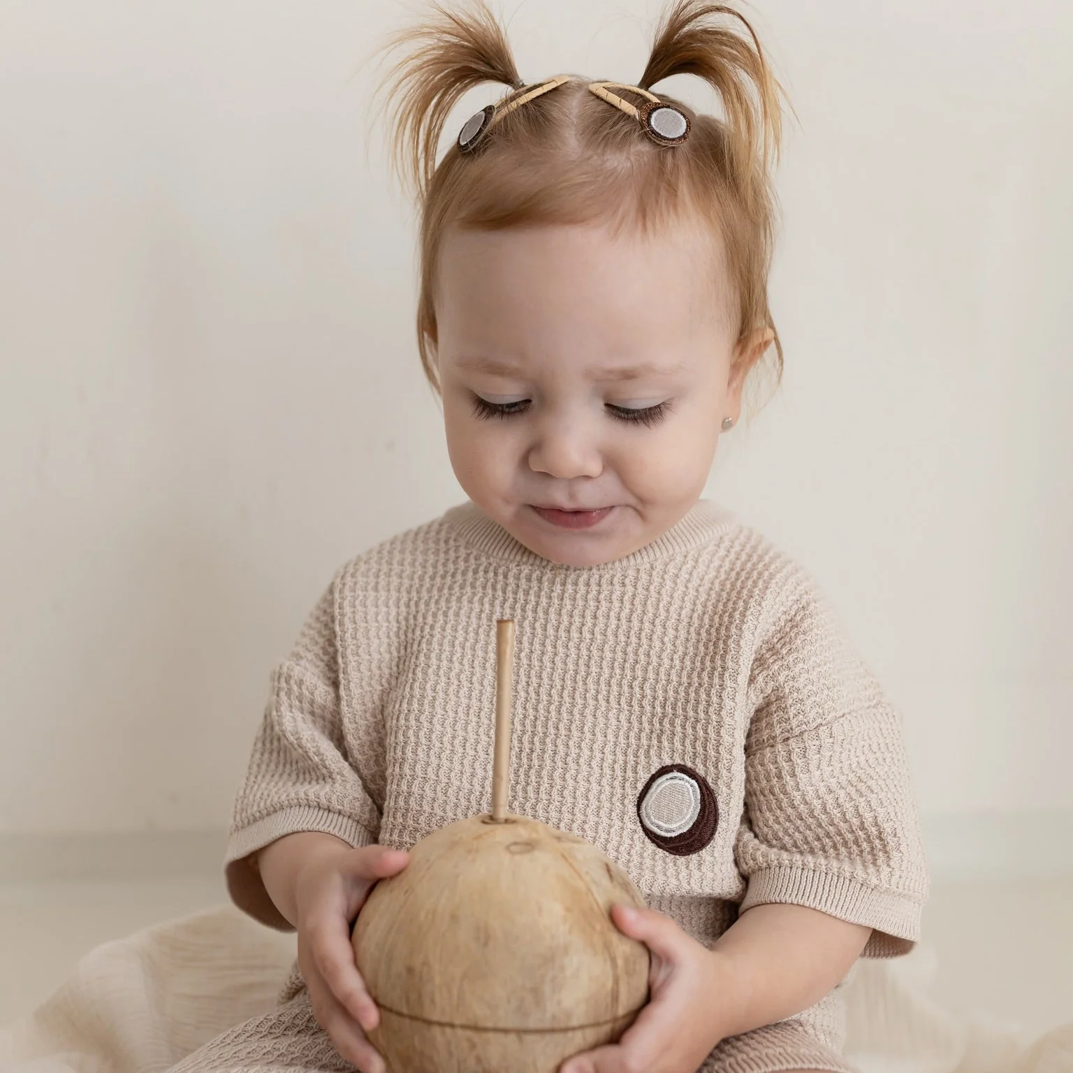 Organic Coconut Summer Knit Shirt - Sand - Image 8