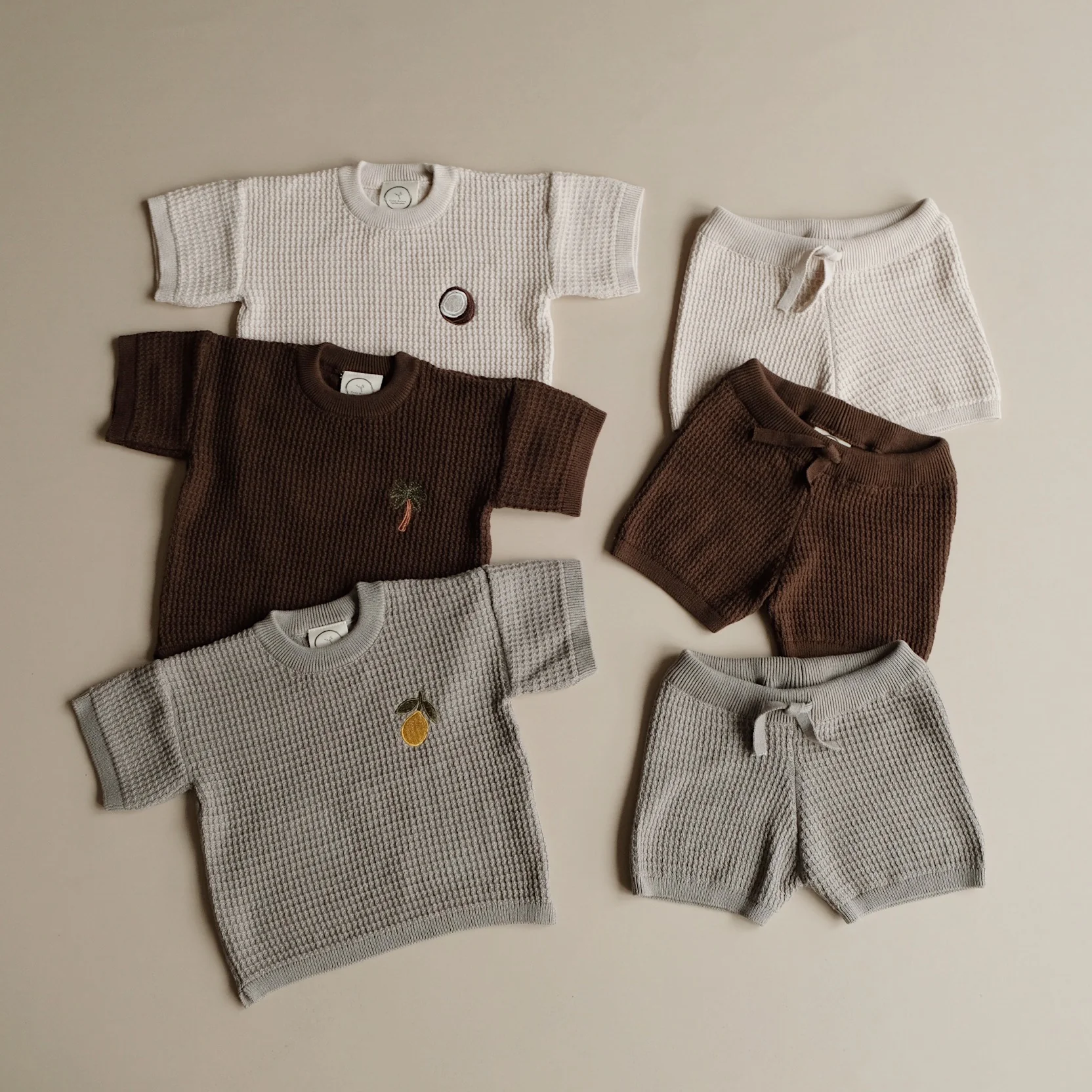Organic Coconut Summer Knit Shirt - Sand - Image 10