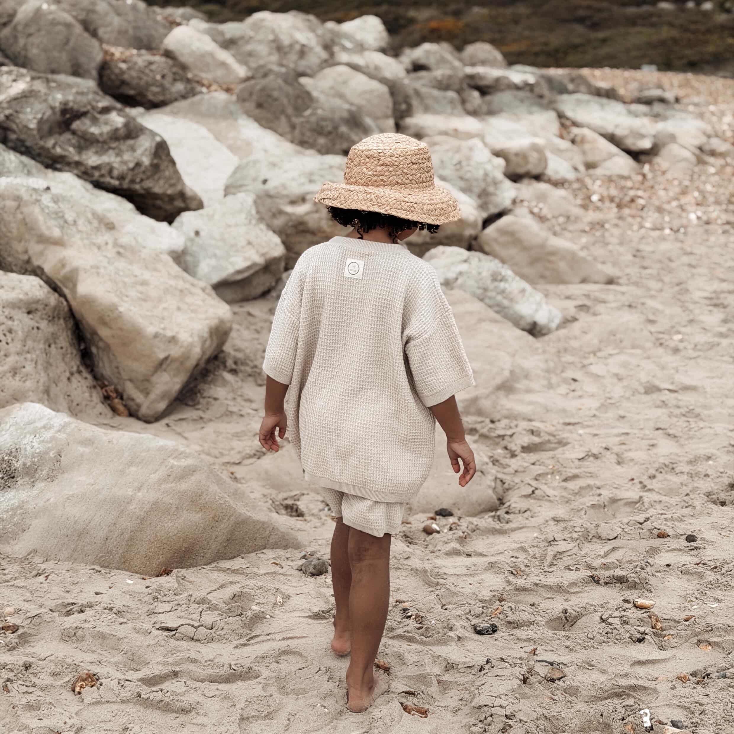 Organic Coconut Summer Knit Shirt - Sand - Image 4