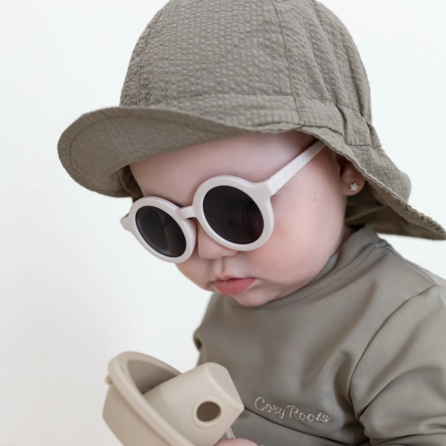 Organic Sun Hat - Khaki - UPF50+ - Image 7