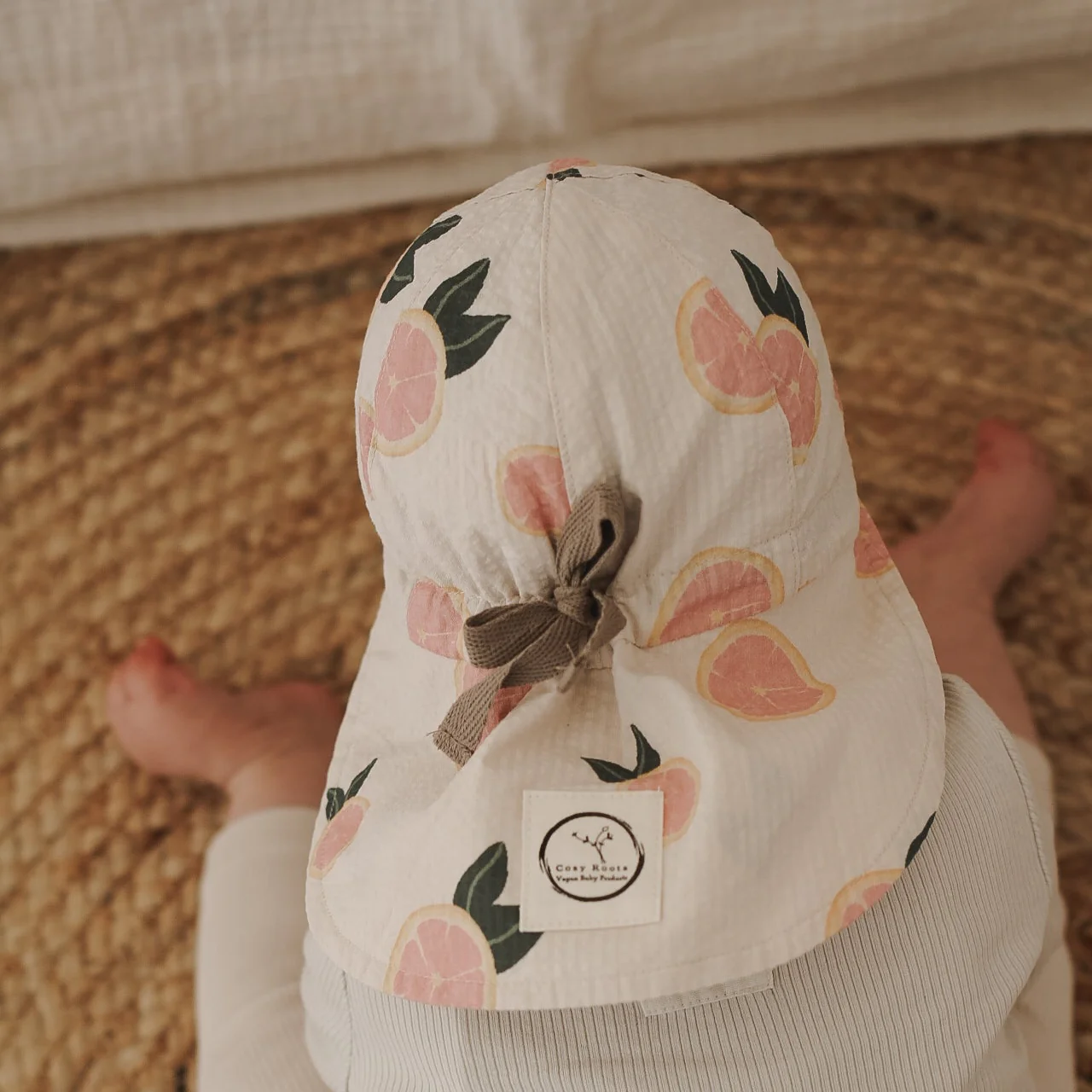 Organic Sun Hat - Little Grapefruits - UPF50+ - Image 5