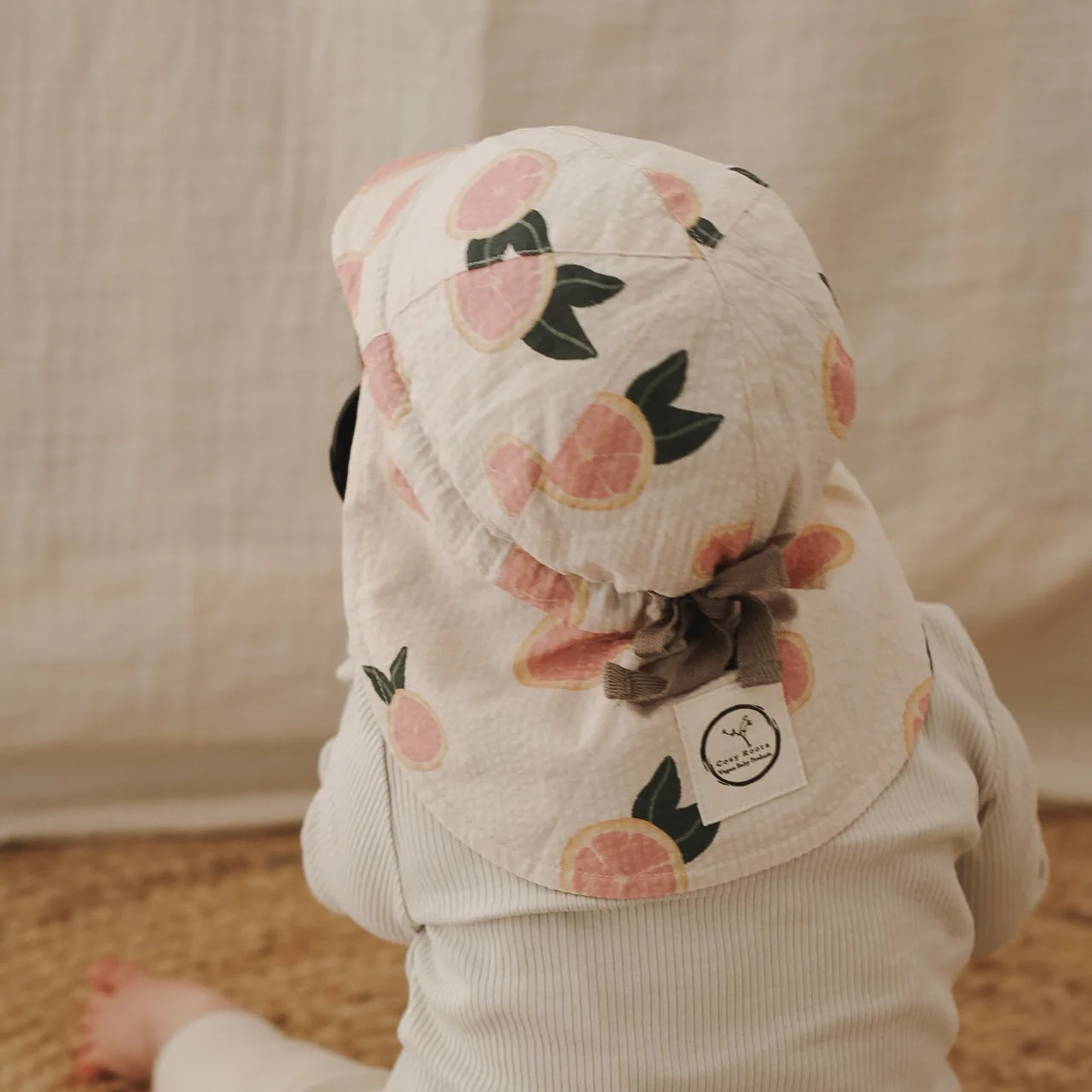 Organic Sun Hat - Little Grapefruits - UPF50+ - Image 8