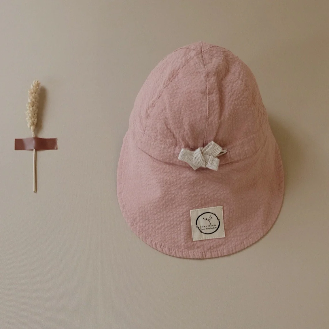 Organic Sun Hat - Dusty Rose - UPF 50+ - Image 11
