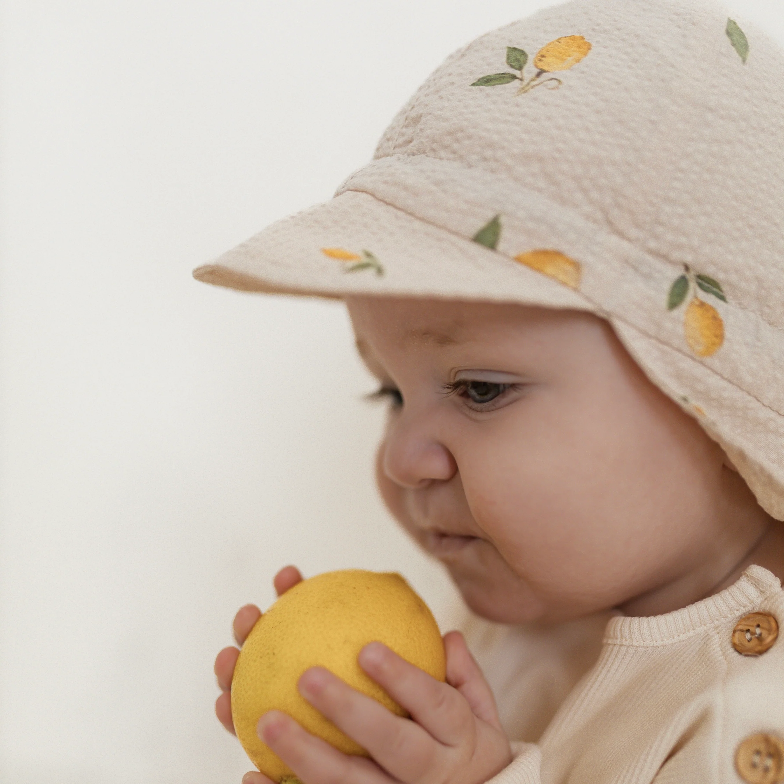 Organic Sun Hat - Pure Lemon - UPF50+ - Image 3