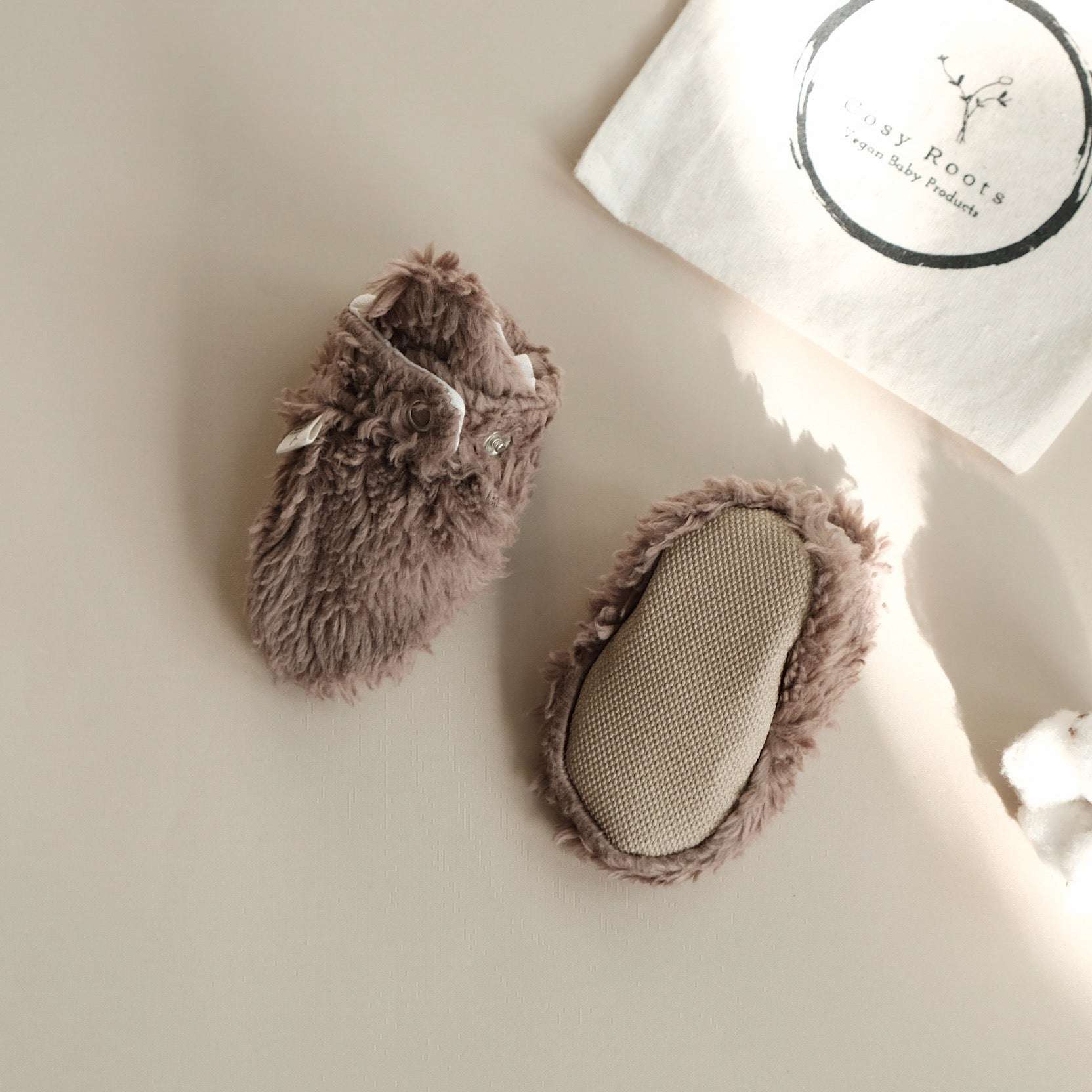 Organic Teddy Booties - Mocha - SALE - Image 13