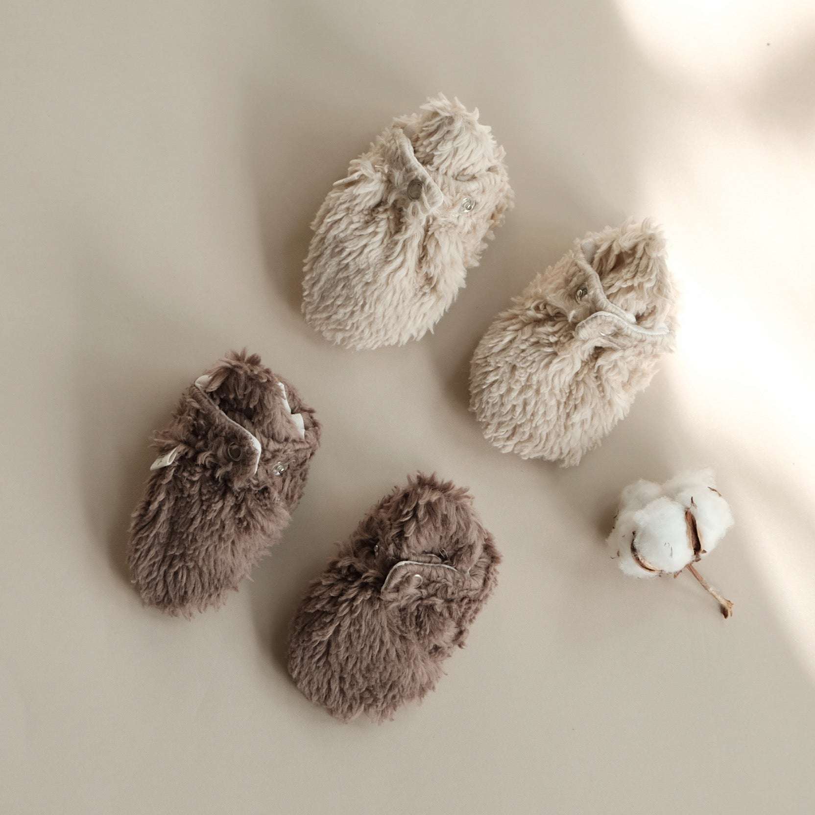 Organic Teddy Booties - Mocha - SALE - Image 17
