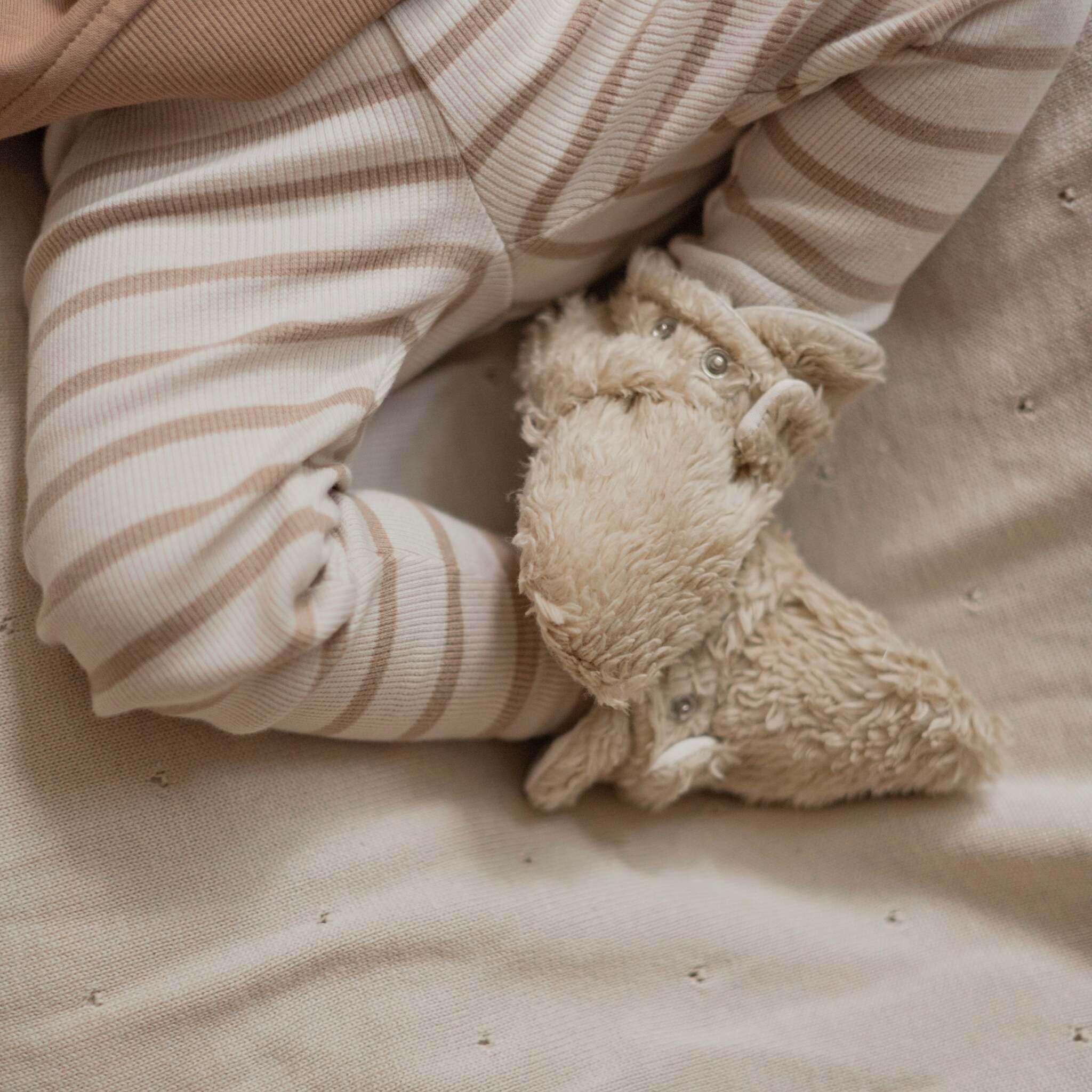 Organic Teddy Booties - Cream - SALE - Image 3