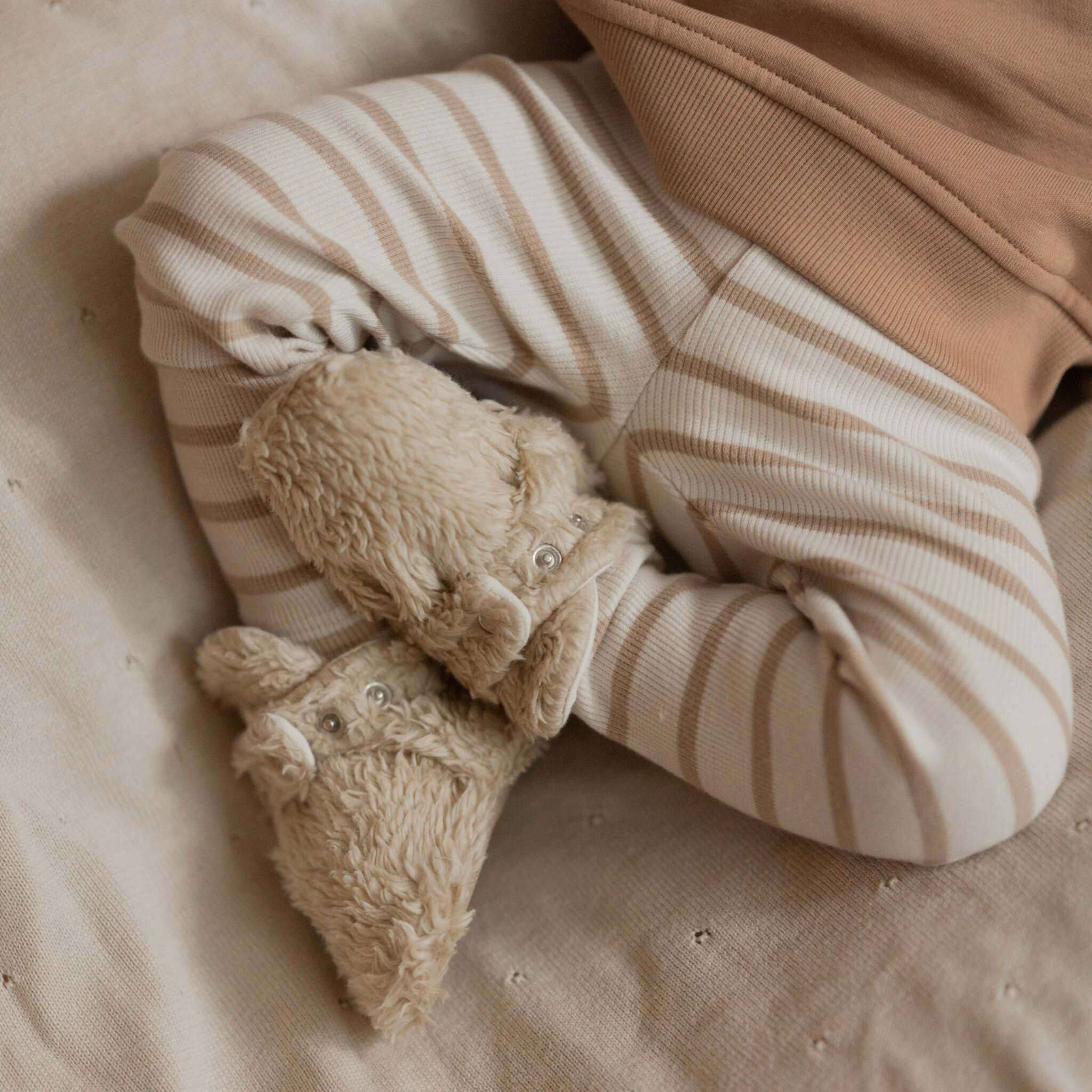 Organic Teddy Booties - Cream - SALE - Image 6