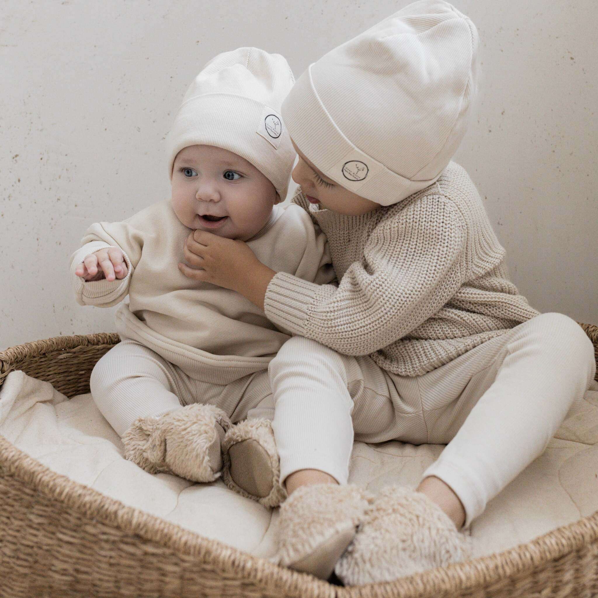 Organic Teddy Booties - Cream - SALE - Image 7