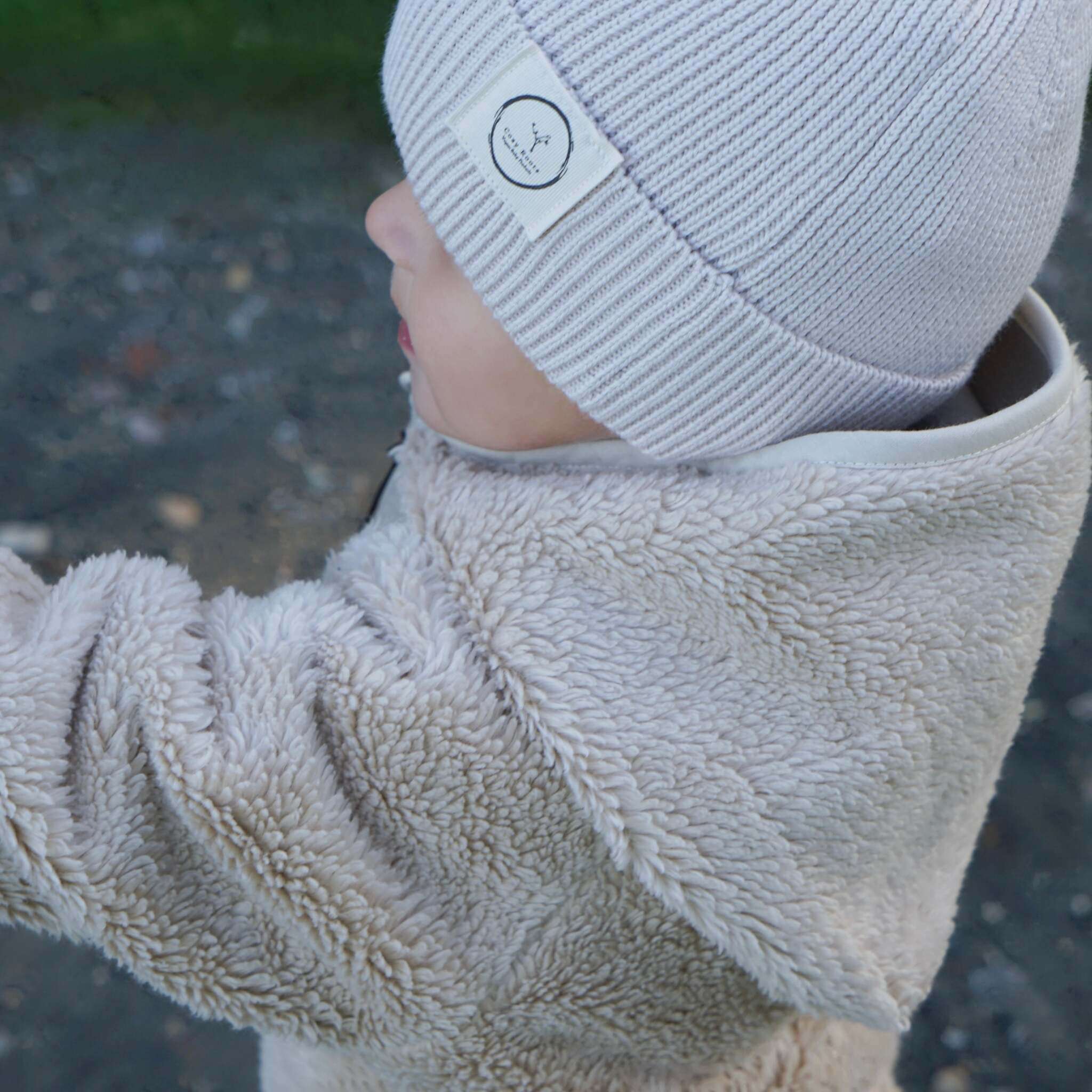 Organic Teddy Jacket - Cream - SALE - Image 3