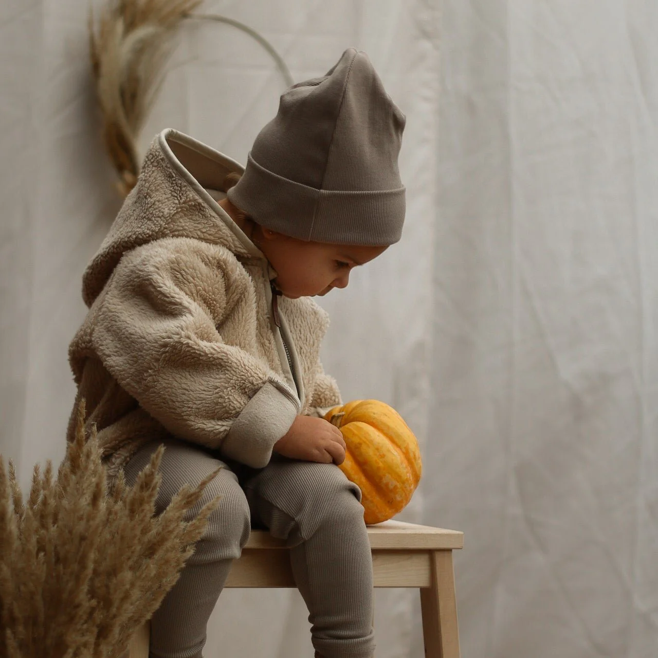 Organic Teddy Jacket - Cream - SALE - Image 7