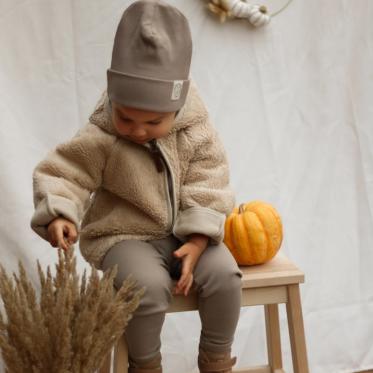 Organic Teddy Jacket - Cream - SALE - Image 8