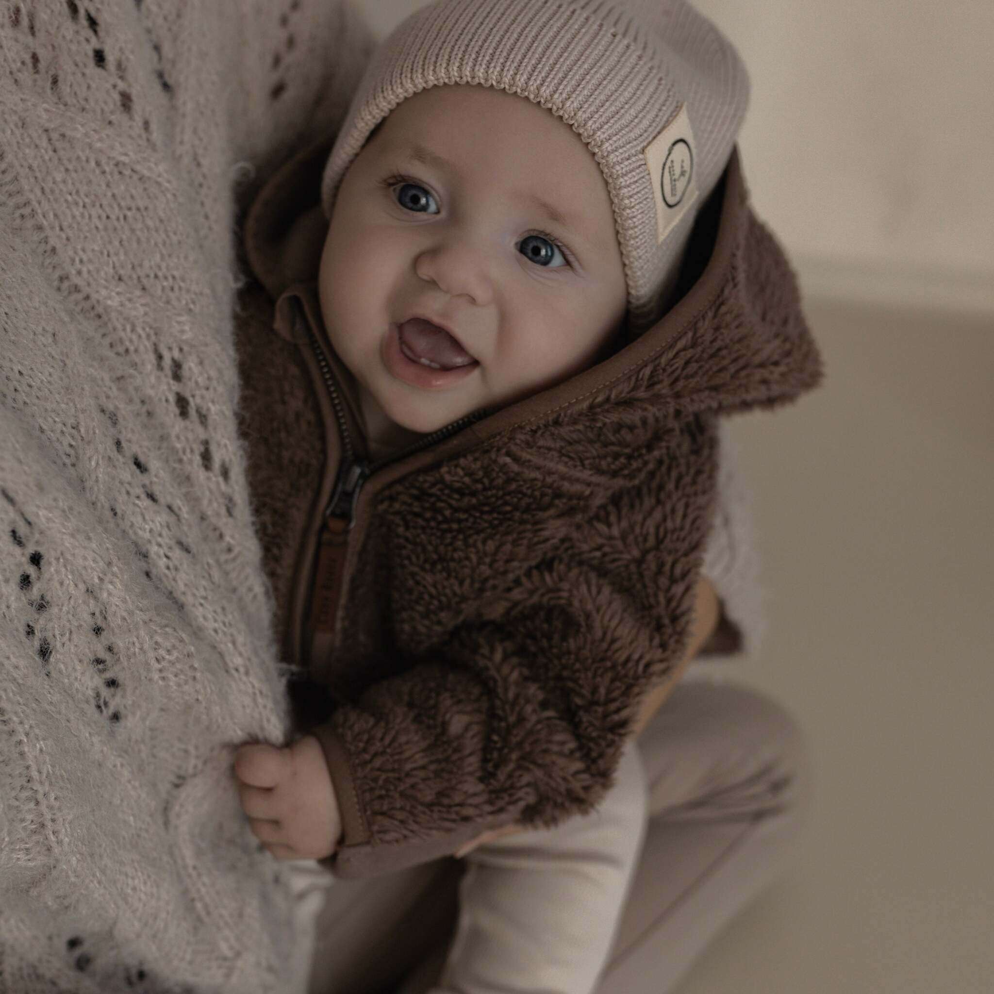 Organic Teddy Jacket - Mocha - SALE - Image 10