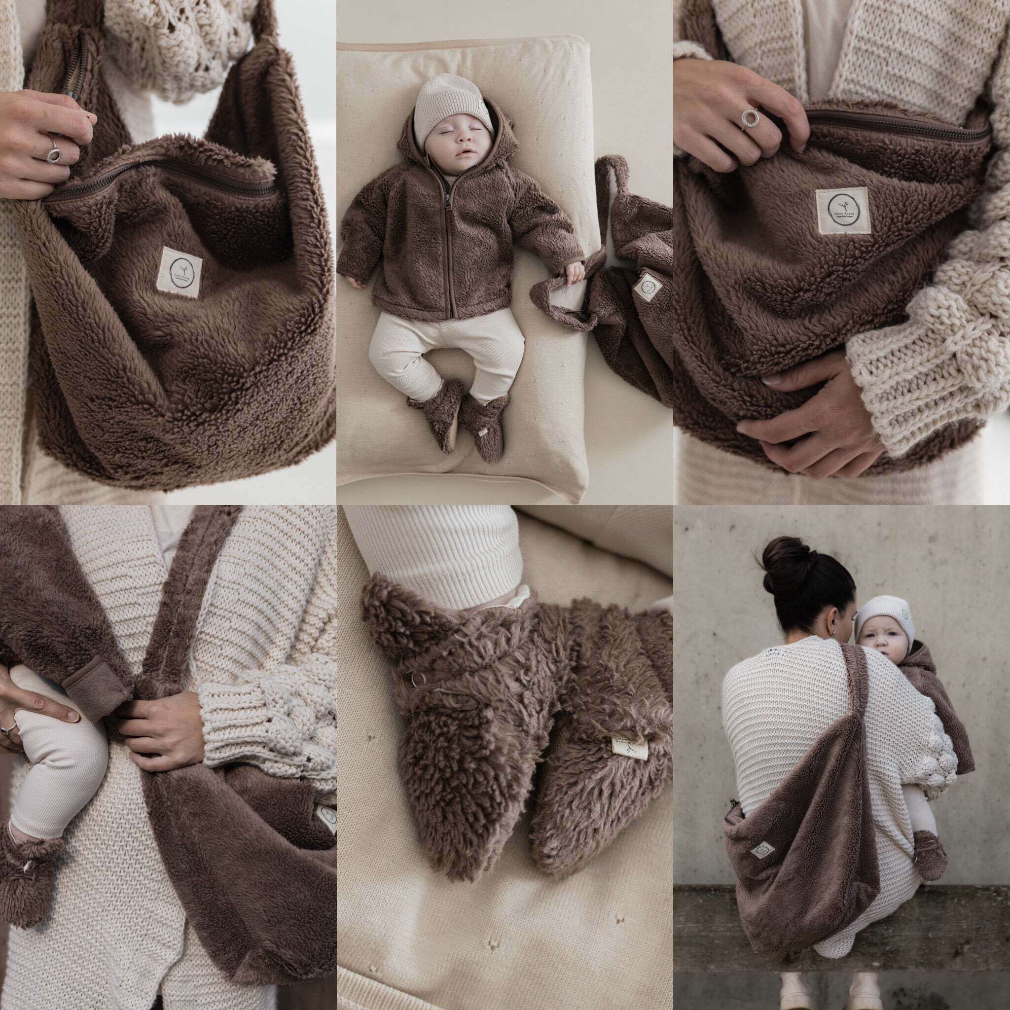 Organic Teddy Jacket - Mocha - SALE - Image 14