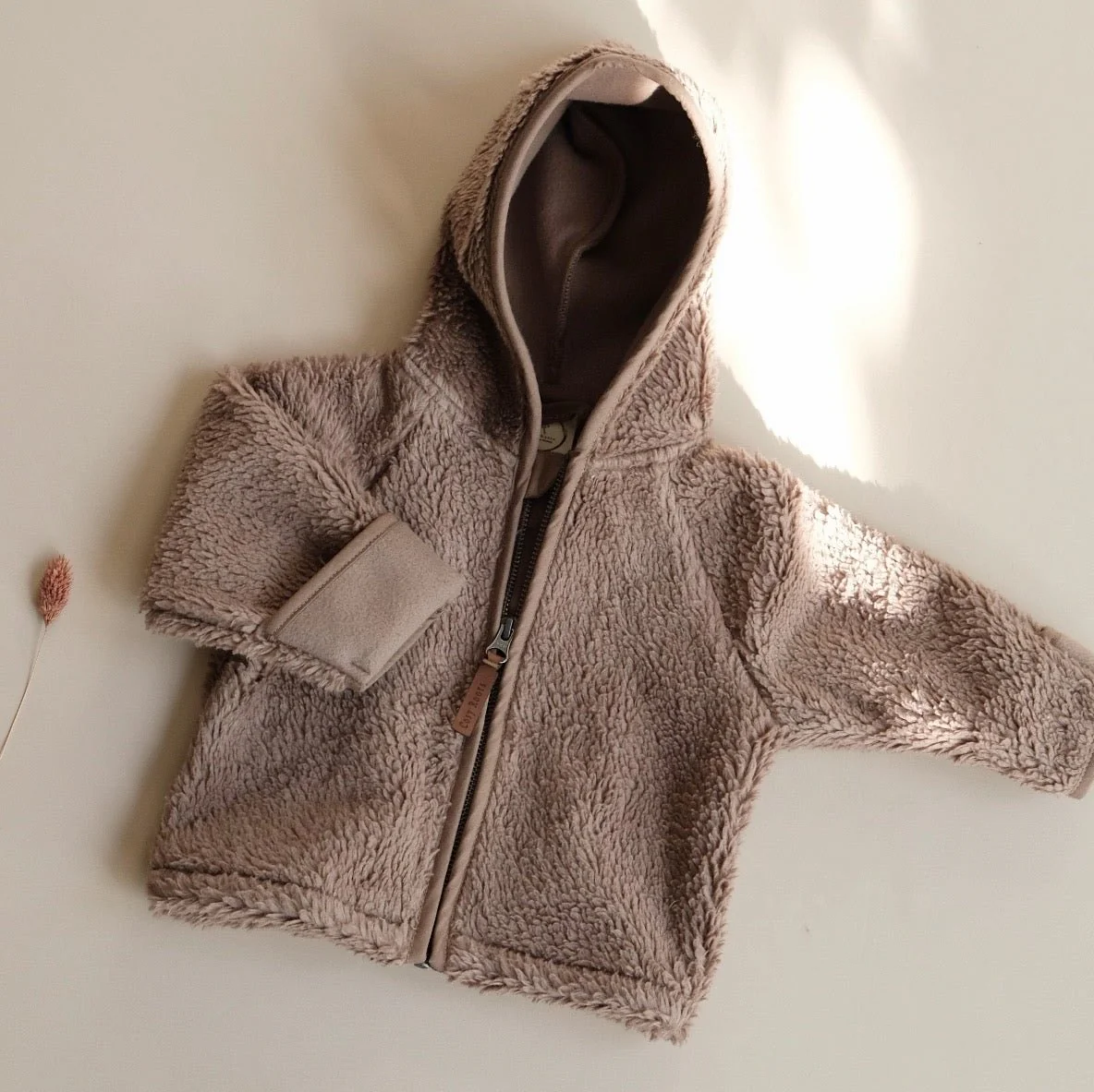 Organic Teddy Jacket - Mocha - SALE - Image 16