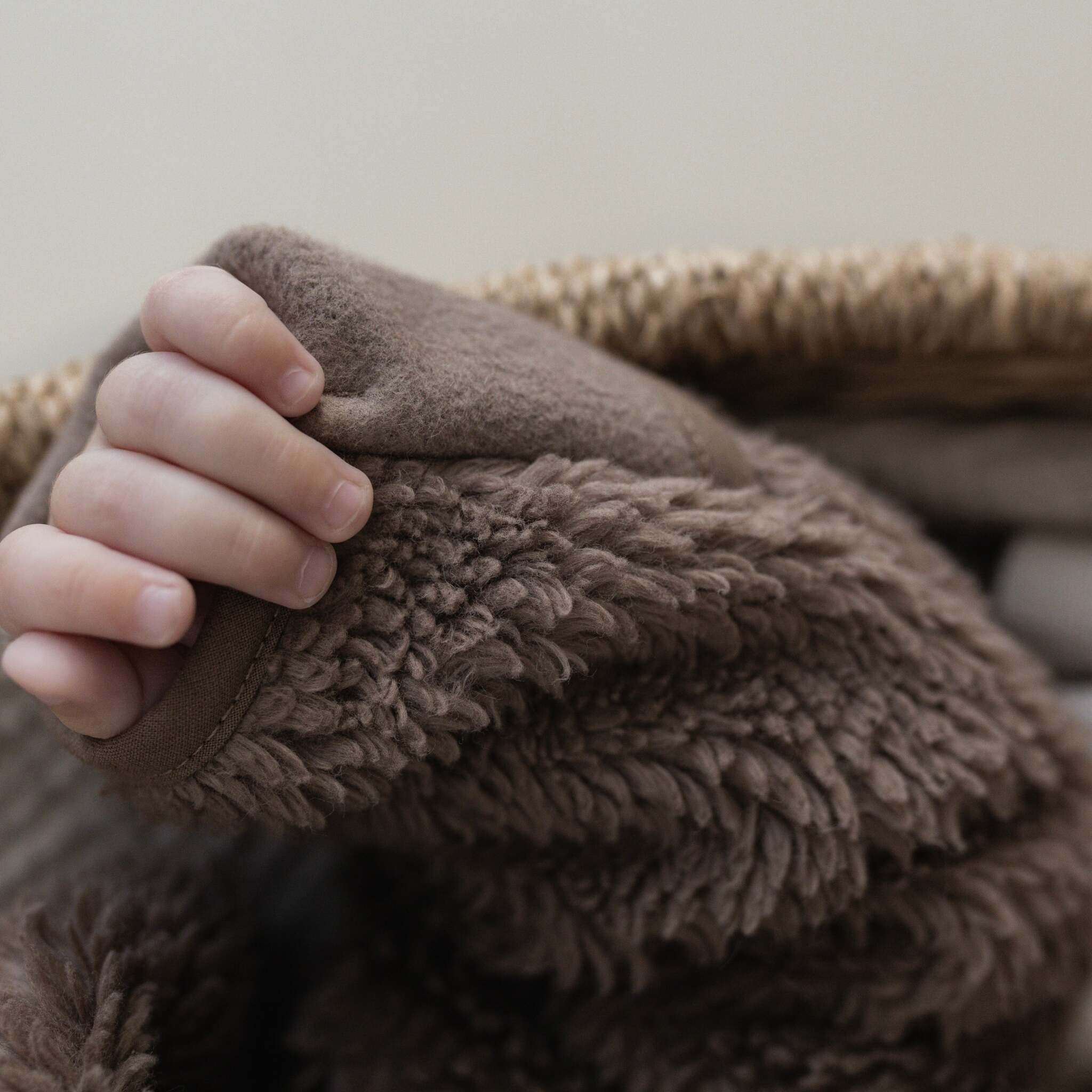 Organic Teddy Jacket - Mocha - SALE - Image 4