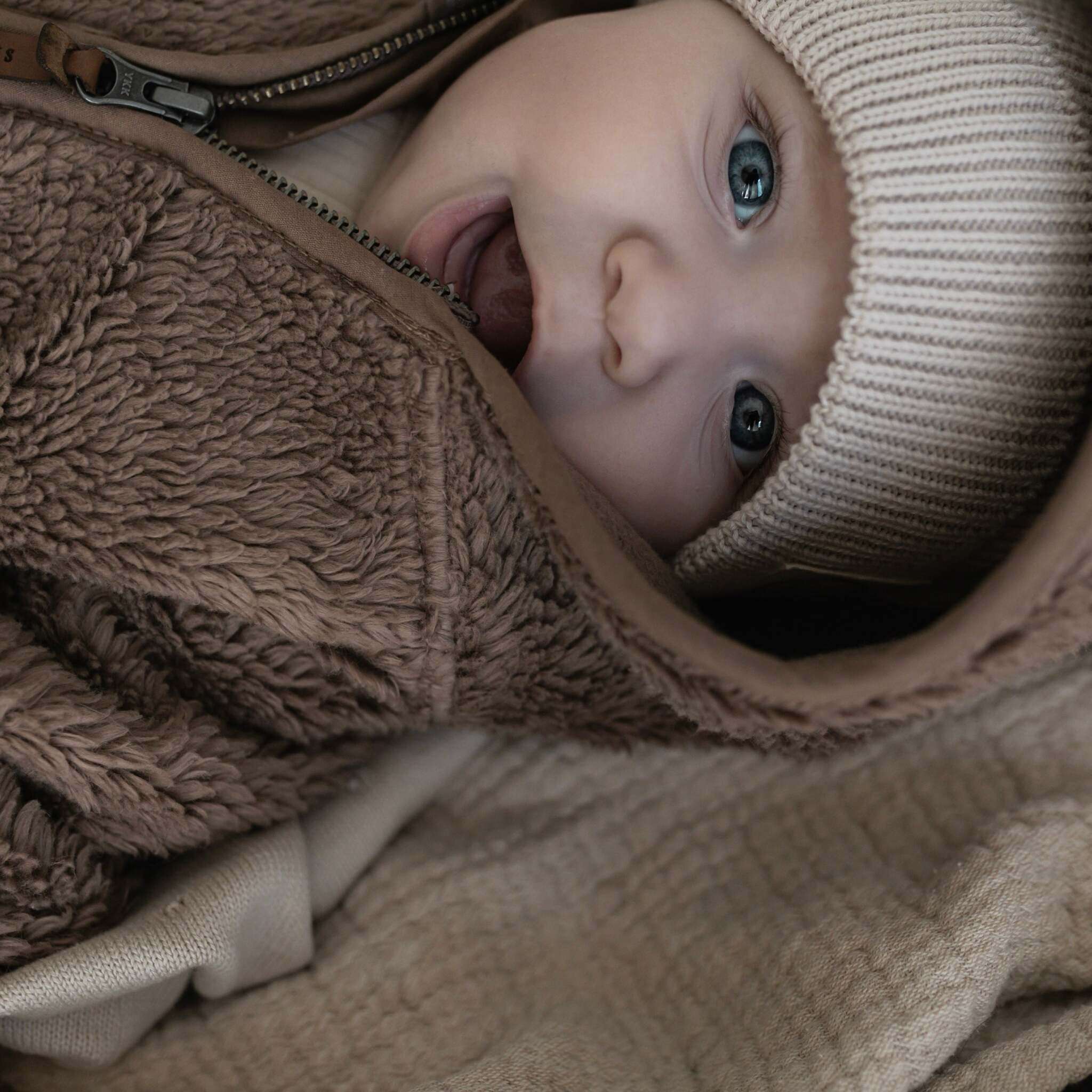 Organic Teddy Jacket - Mocha - SALE - Image 9