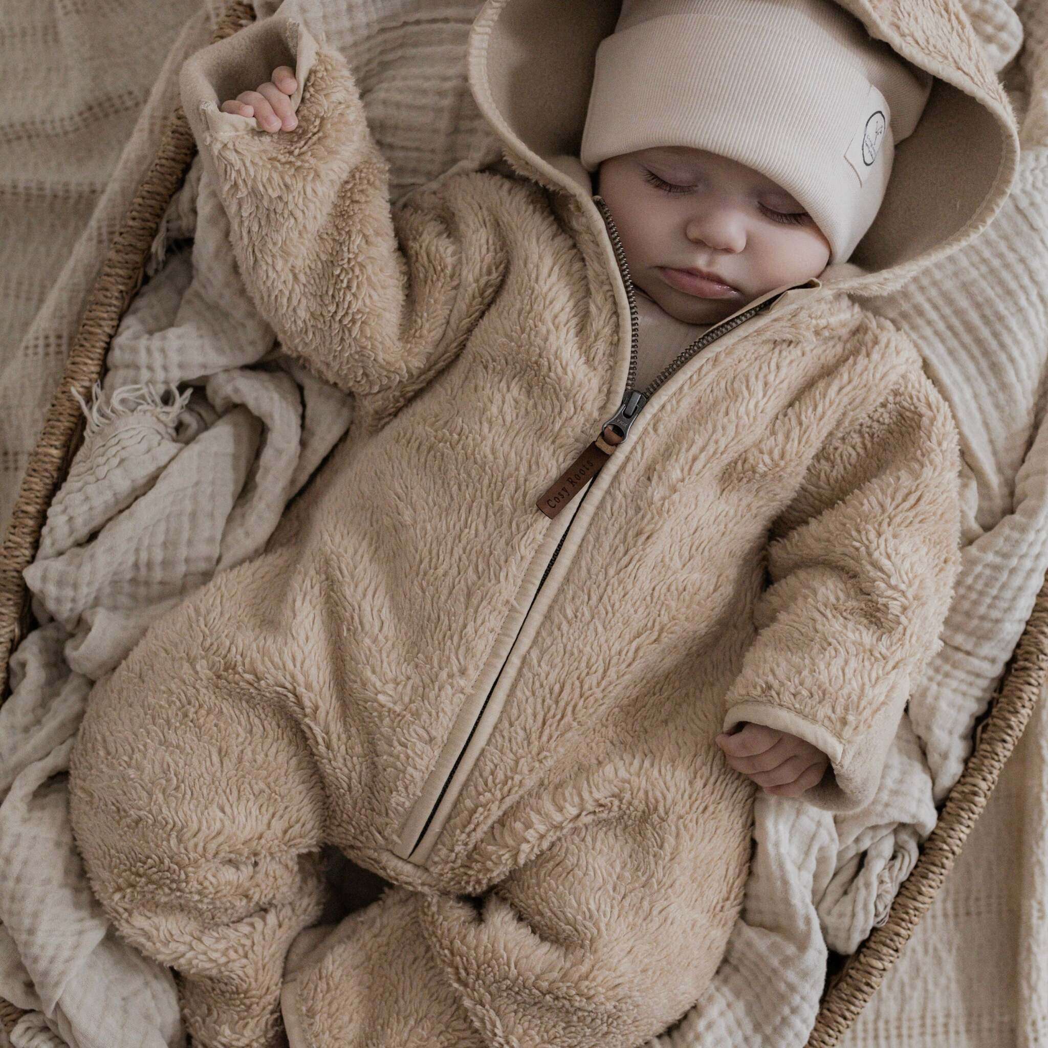 Organic Teddy Overall - Cream - SALE - Image 12