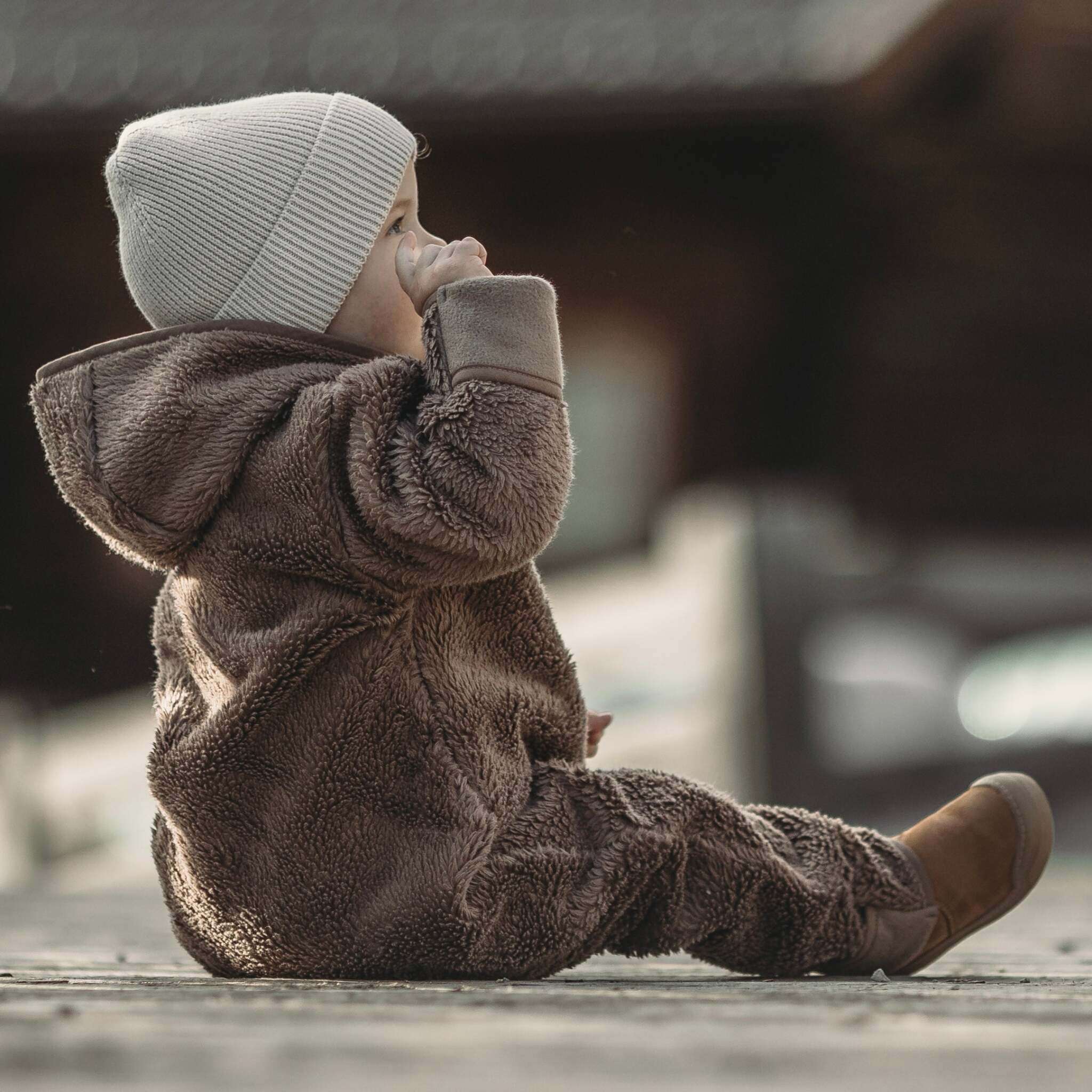Organic Teddy Overall - Mocha - SALE - Image 3