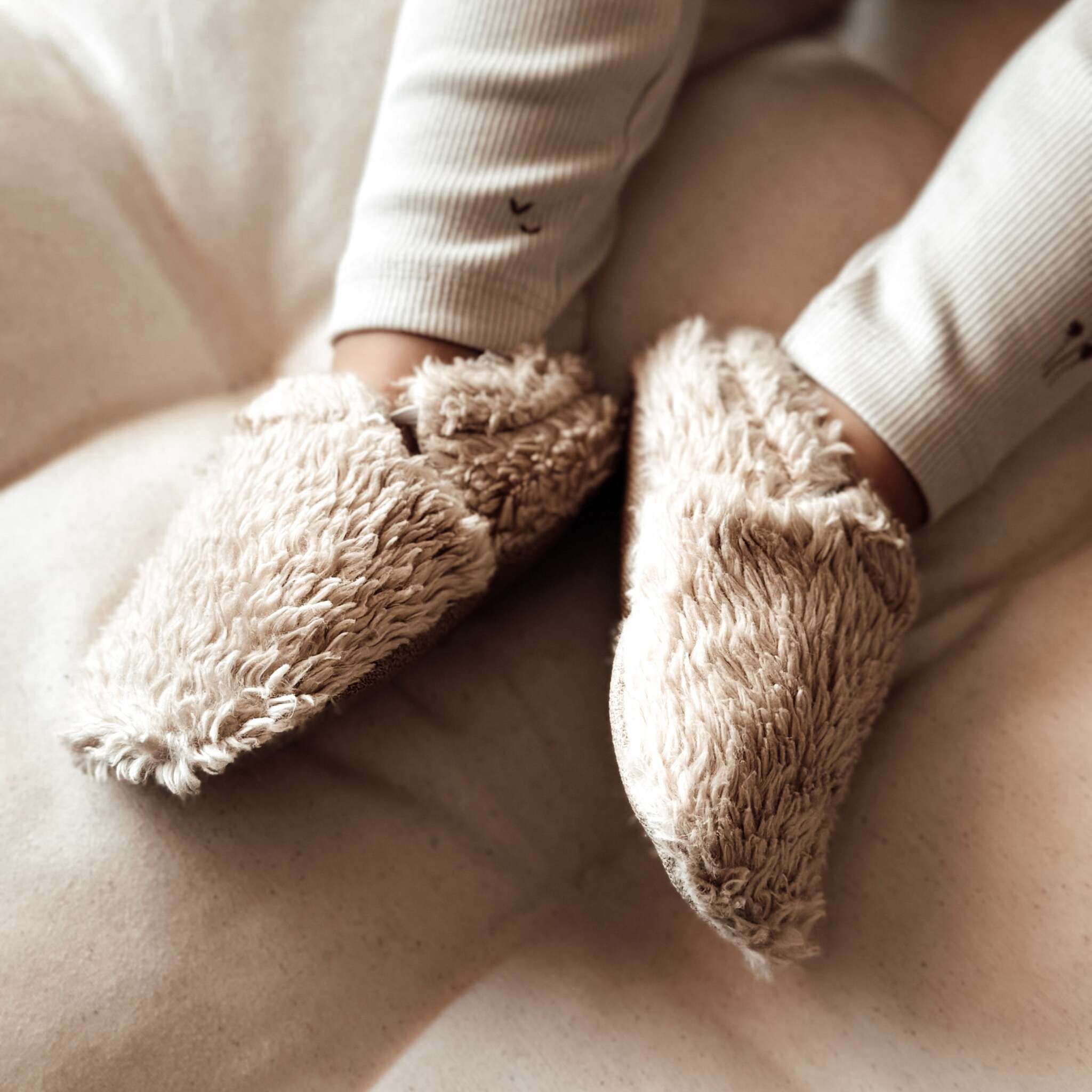 Organic Teddy Shoes - Cream - SALE - Image 8