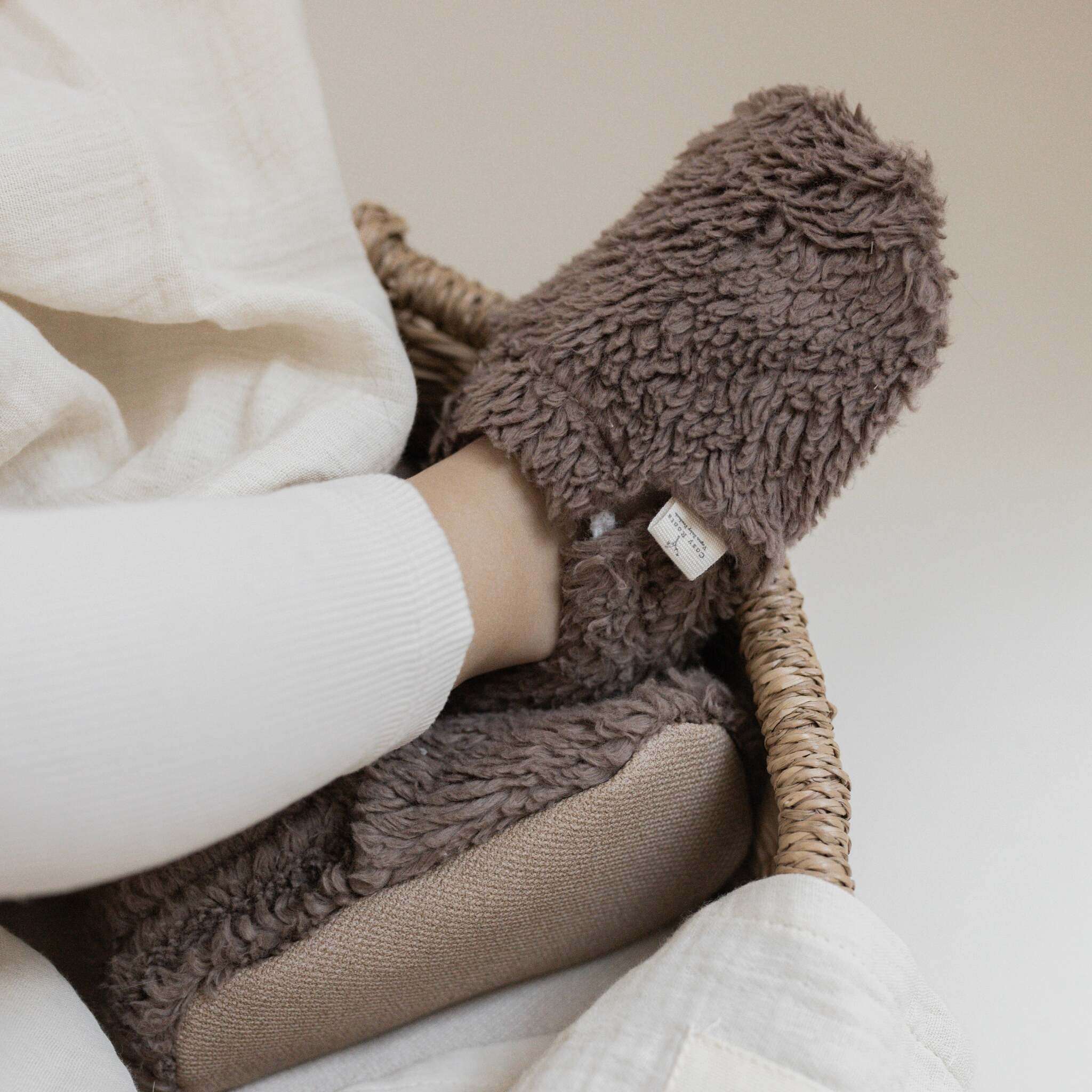 Organic Teddy Shoes - Mocha - SALE - Image 3