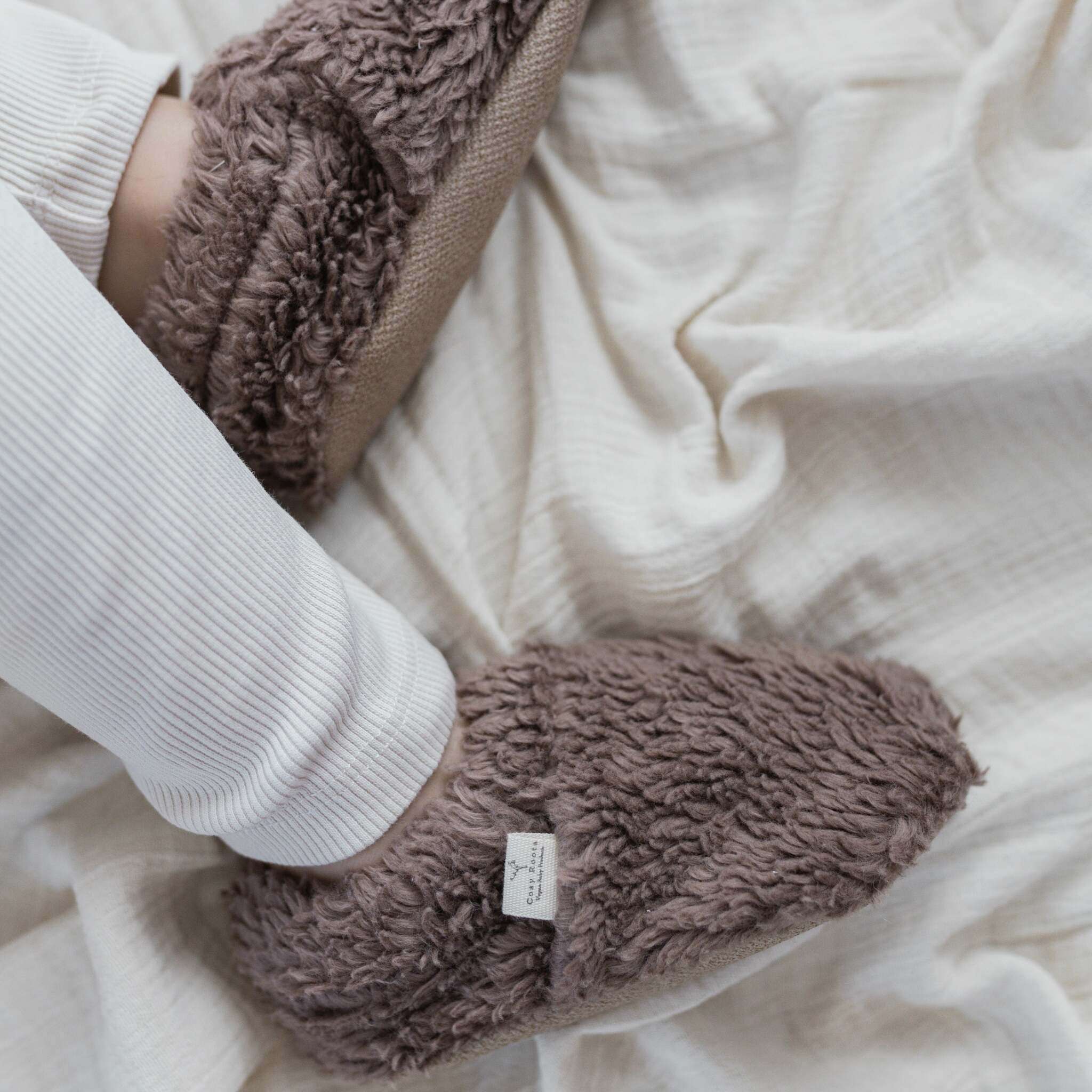 Organic Teddy Shoes - Mocha - SALE - Image 4