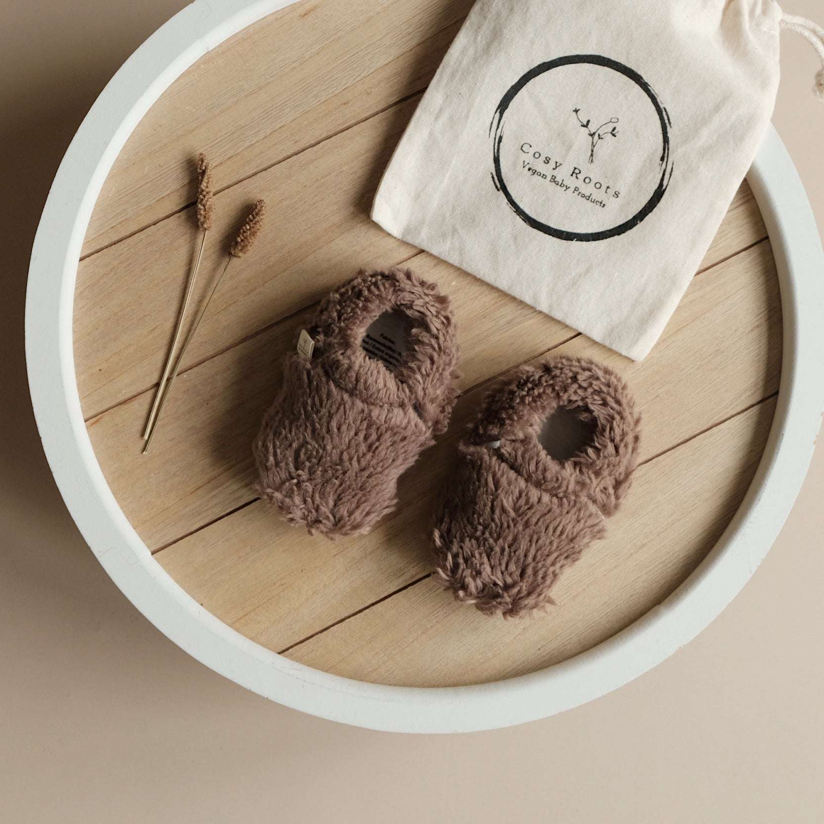 Organic Teddy Shoes - Mocha - SALE - Image 5