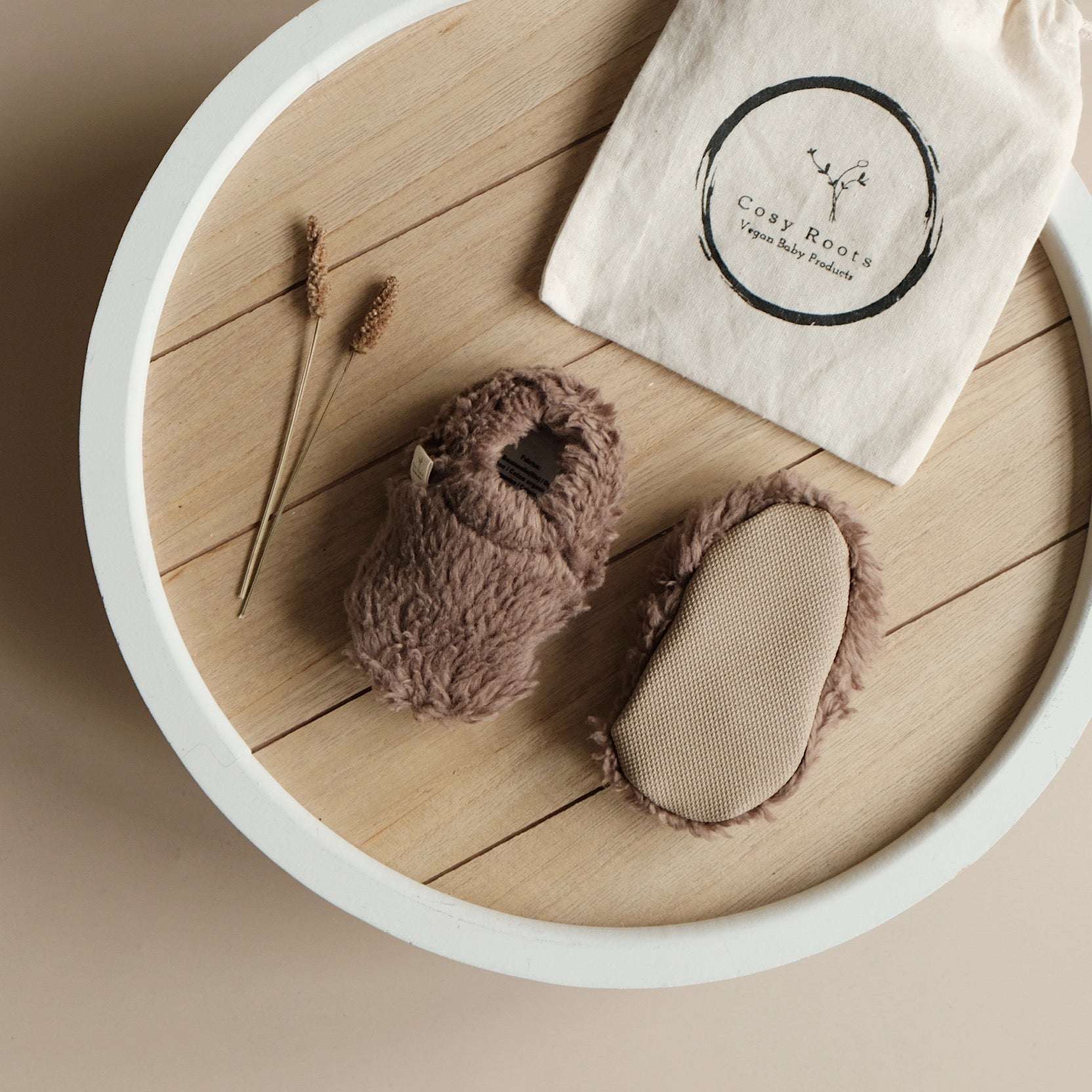 Organic Teddy Shoes - Mocha - SALE - Image 6