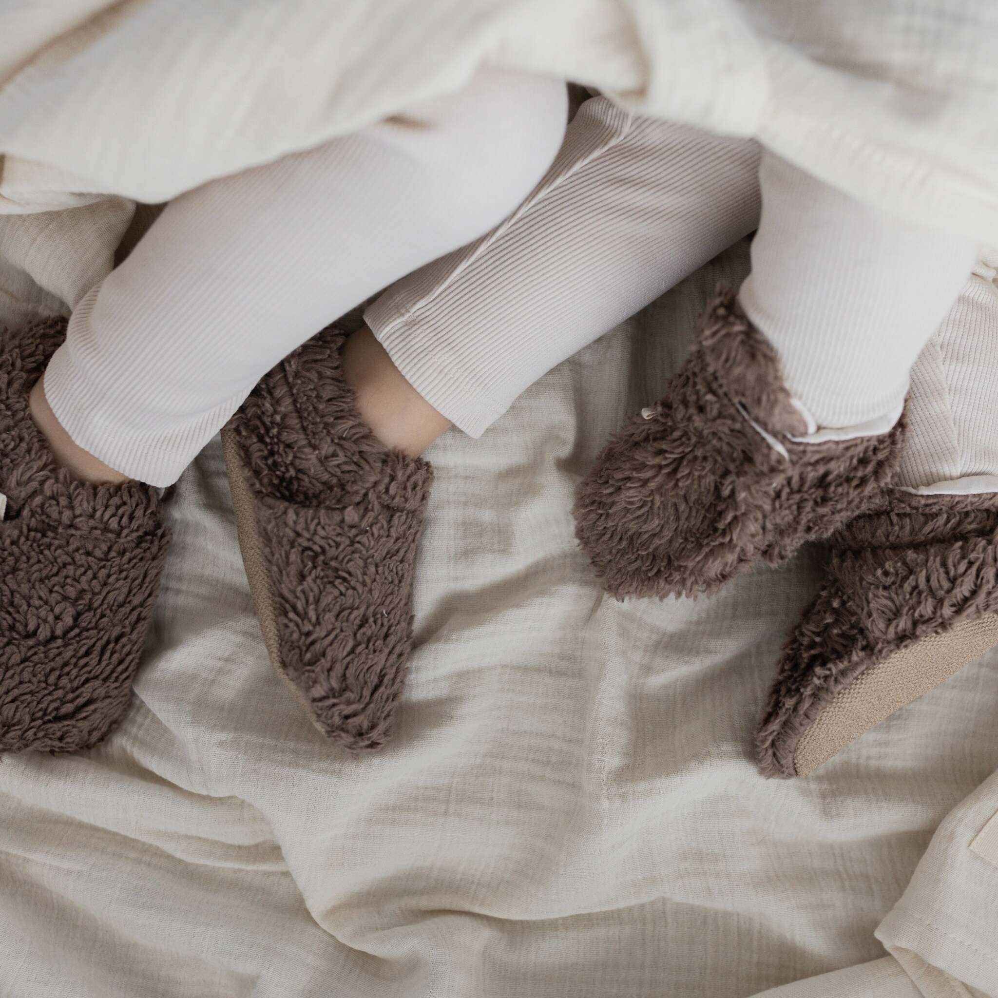 Organic Teddy Shoes - Mocha - SALE - Image 9