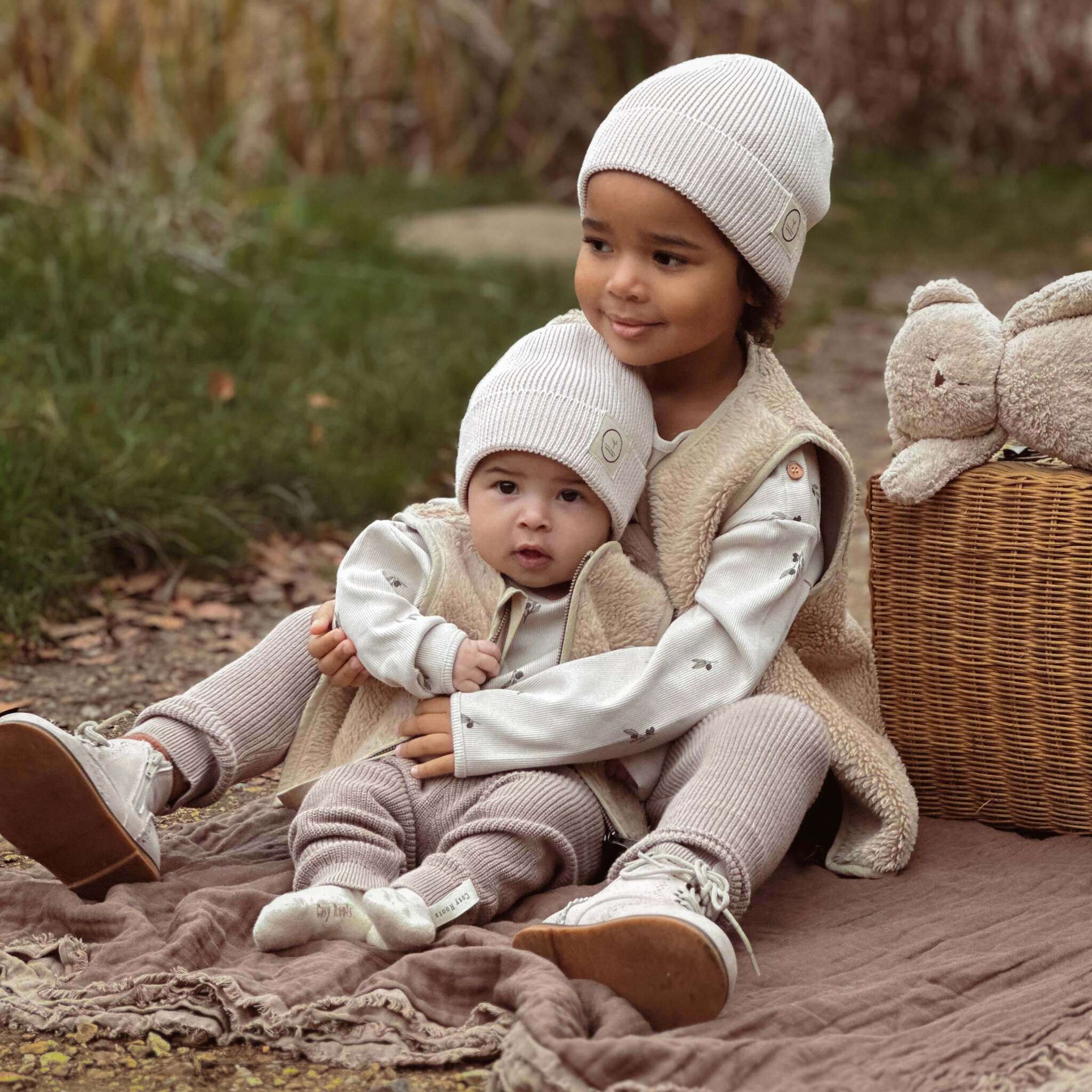 Organic Teddy Vest - Cream - SALE - Image 7