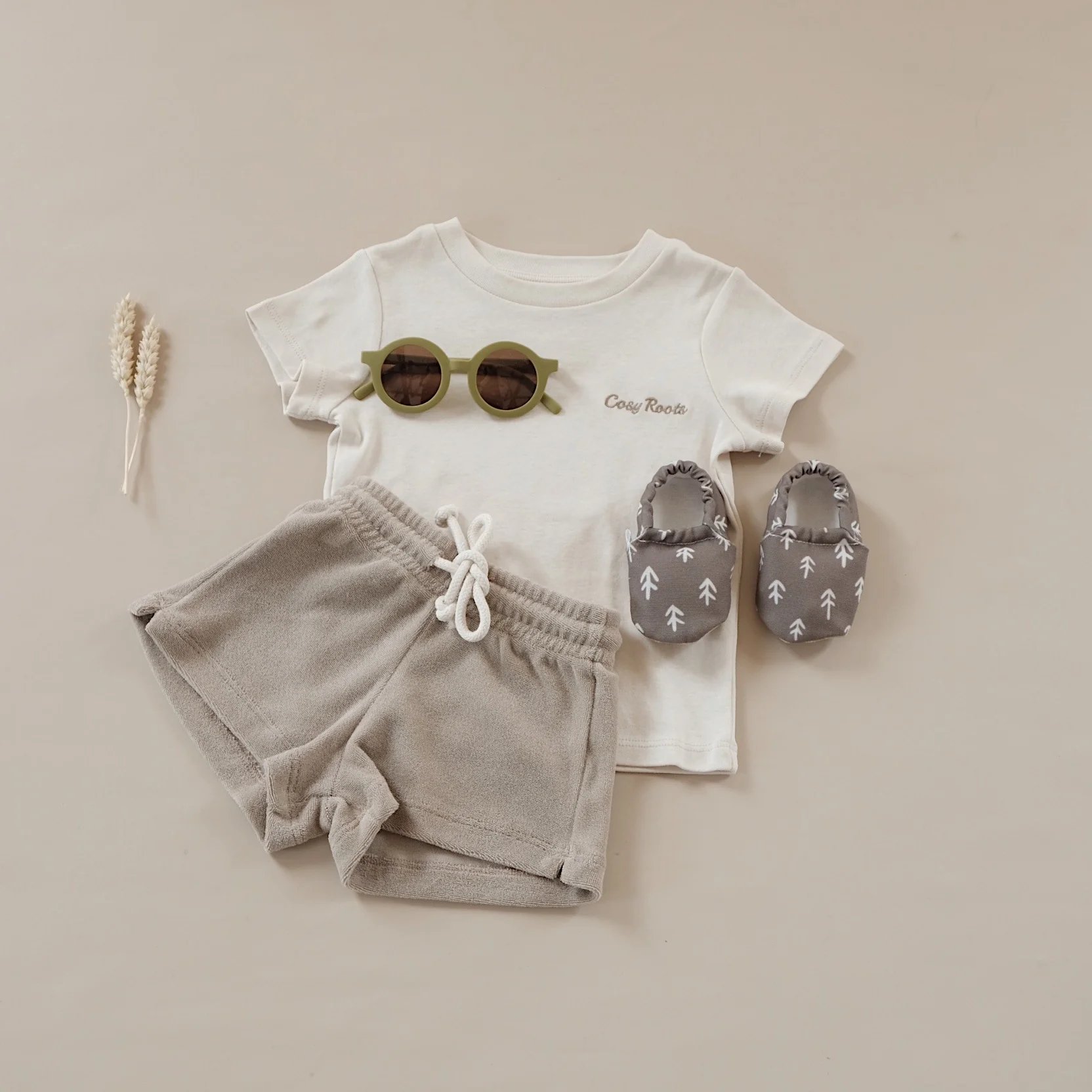 Organic Terry Shorts - Caramel - Image 4