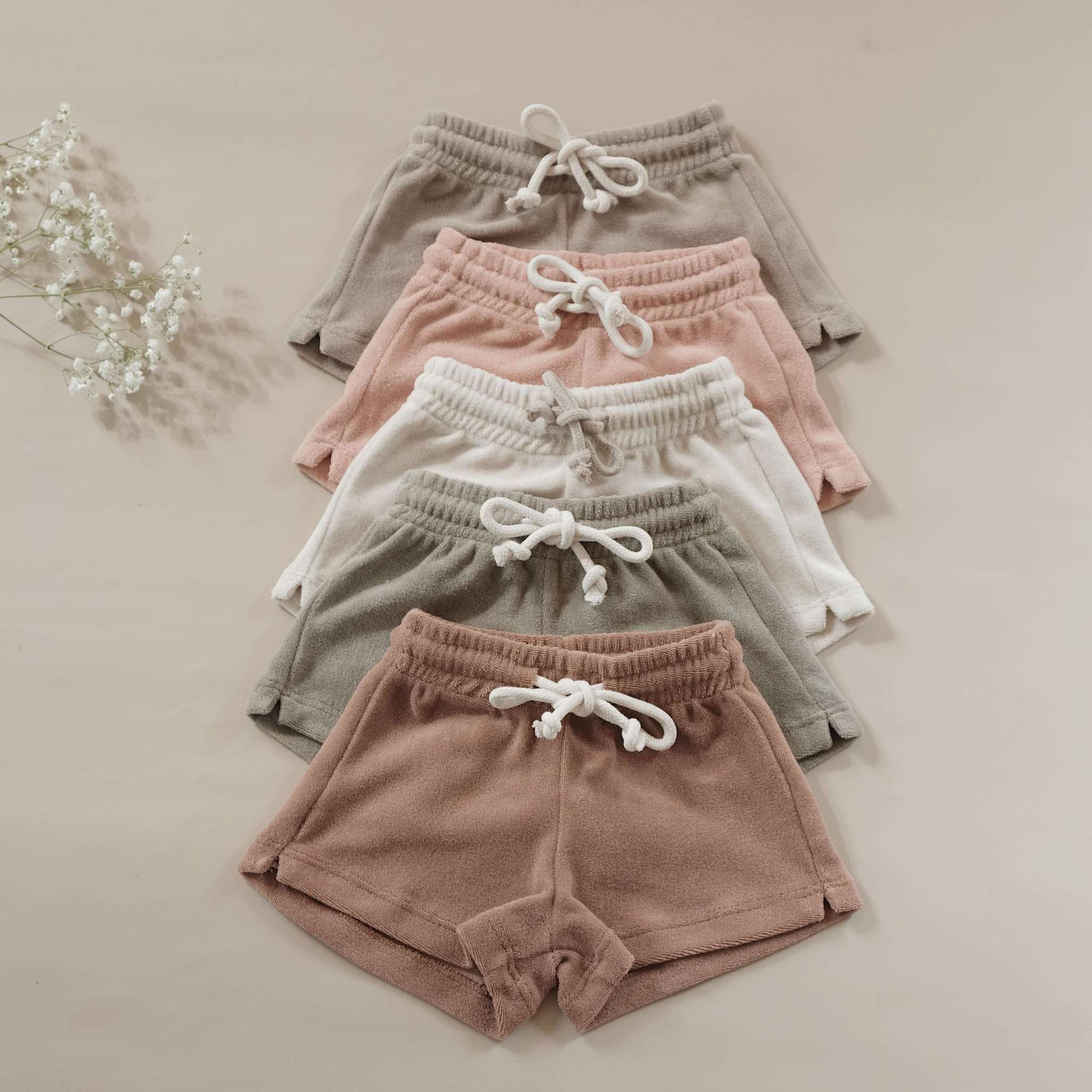 Organic Terry Shorts - Caramel - Image 5