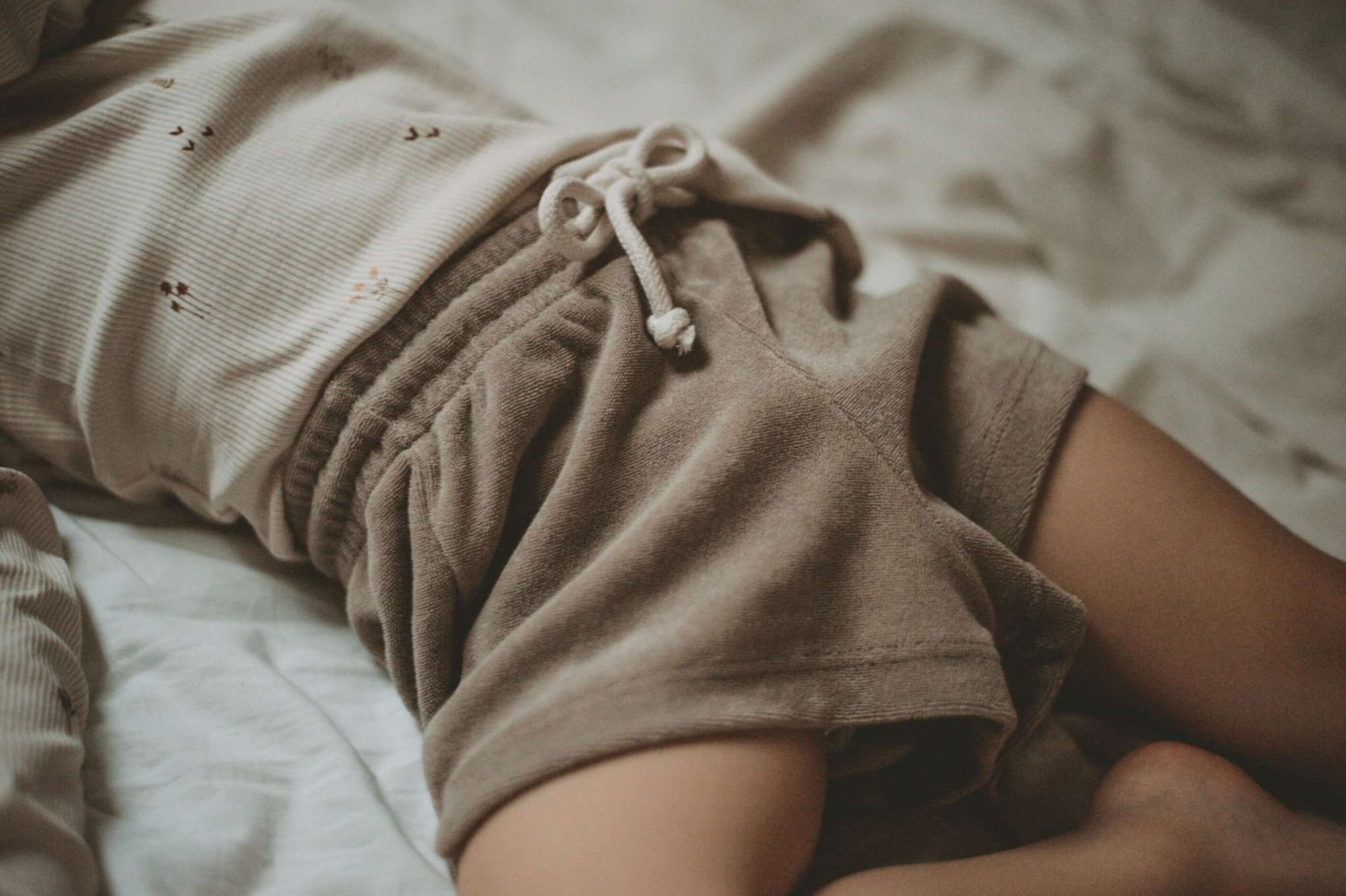 Organic Terry Shorts - Caramel - Image 8