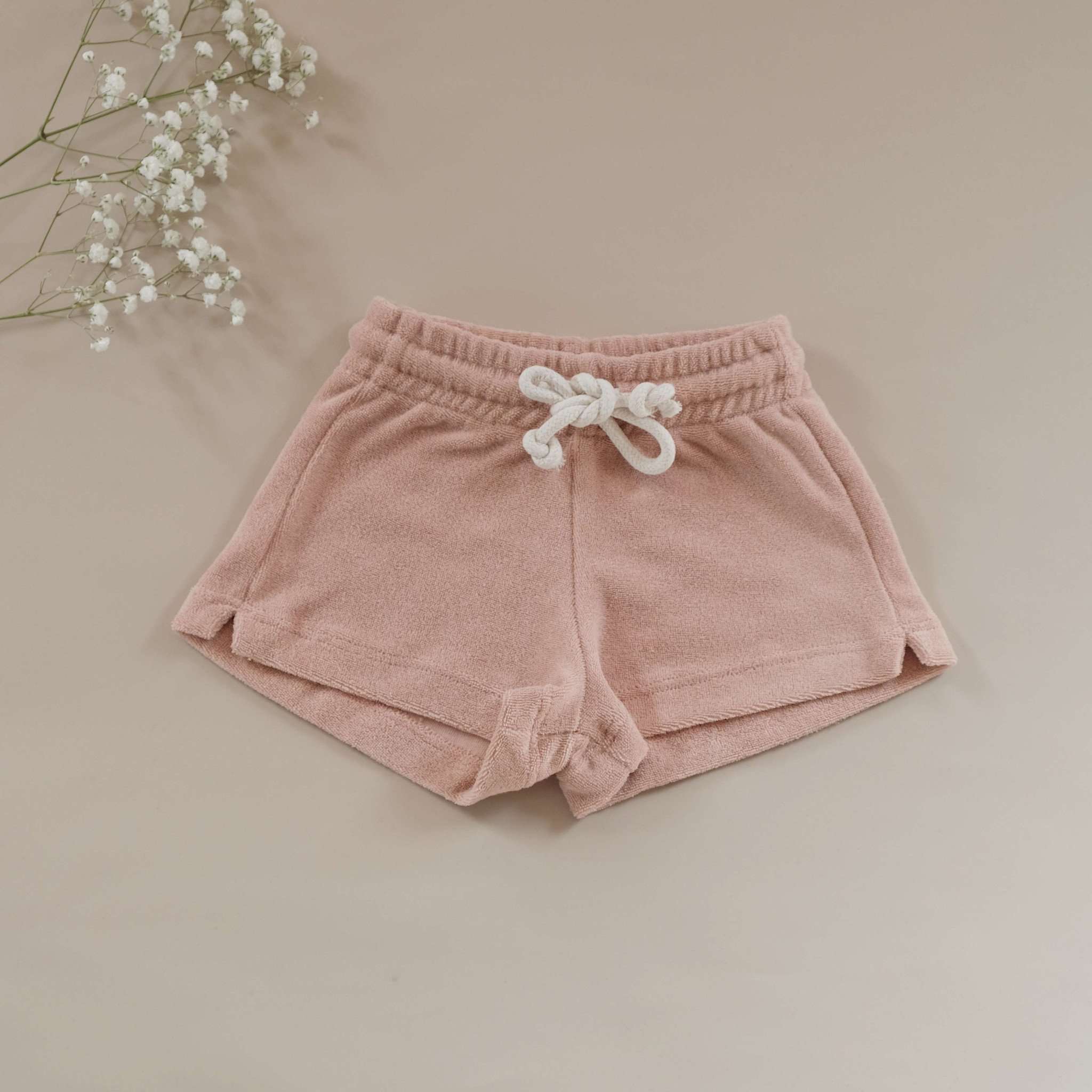 Organic Terry Shorts - Dusty Rose - Image 10