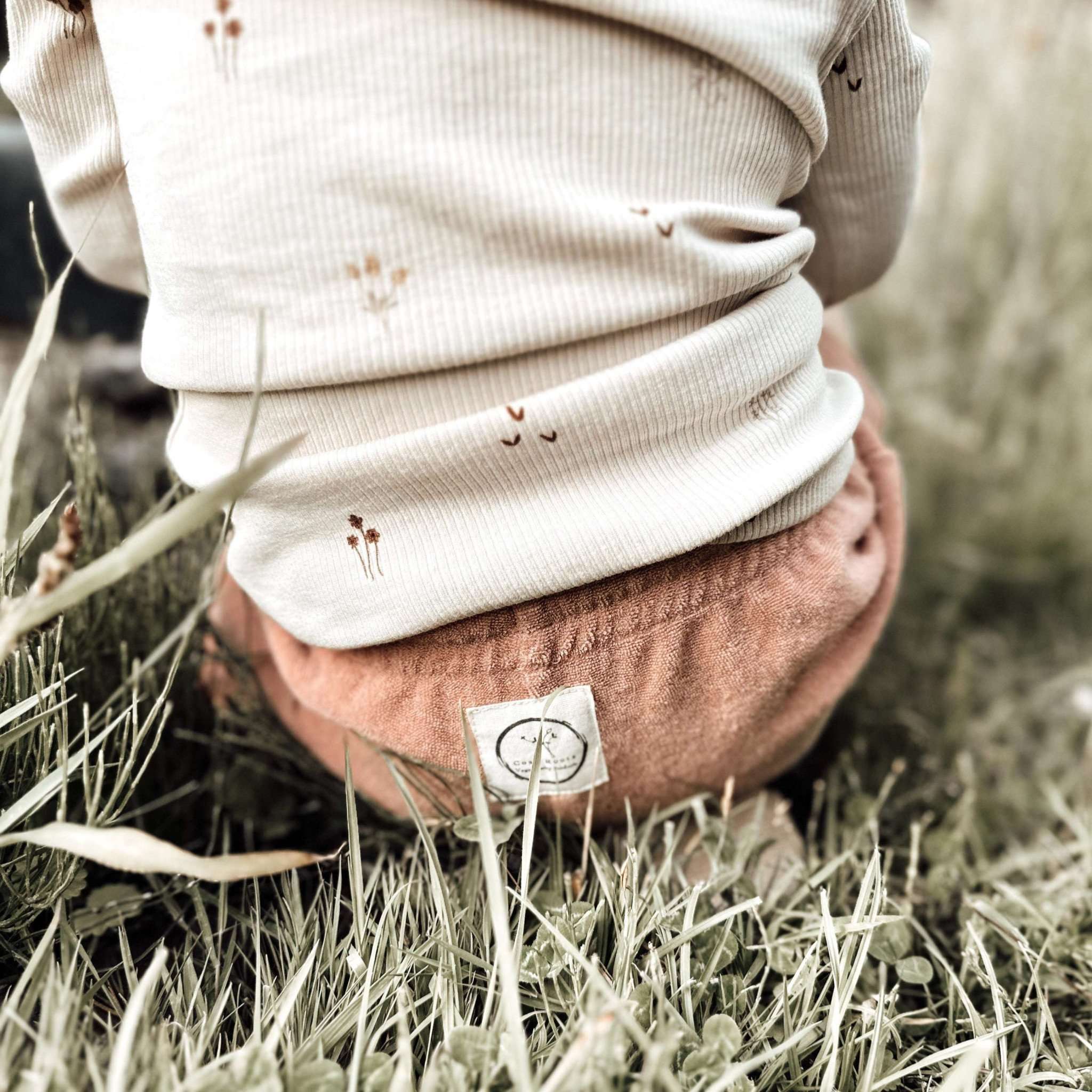Organic Terry Shorts - Dusty Rose - Image 3
