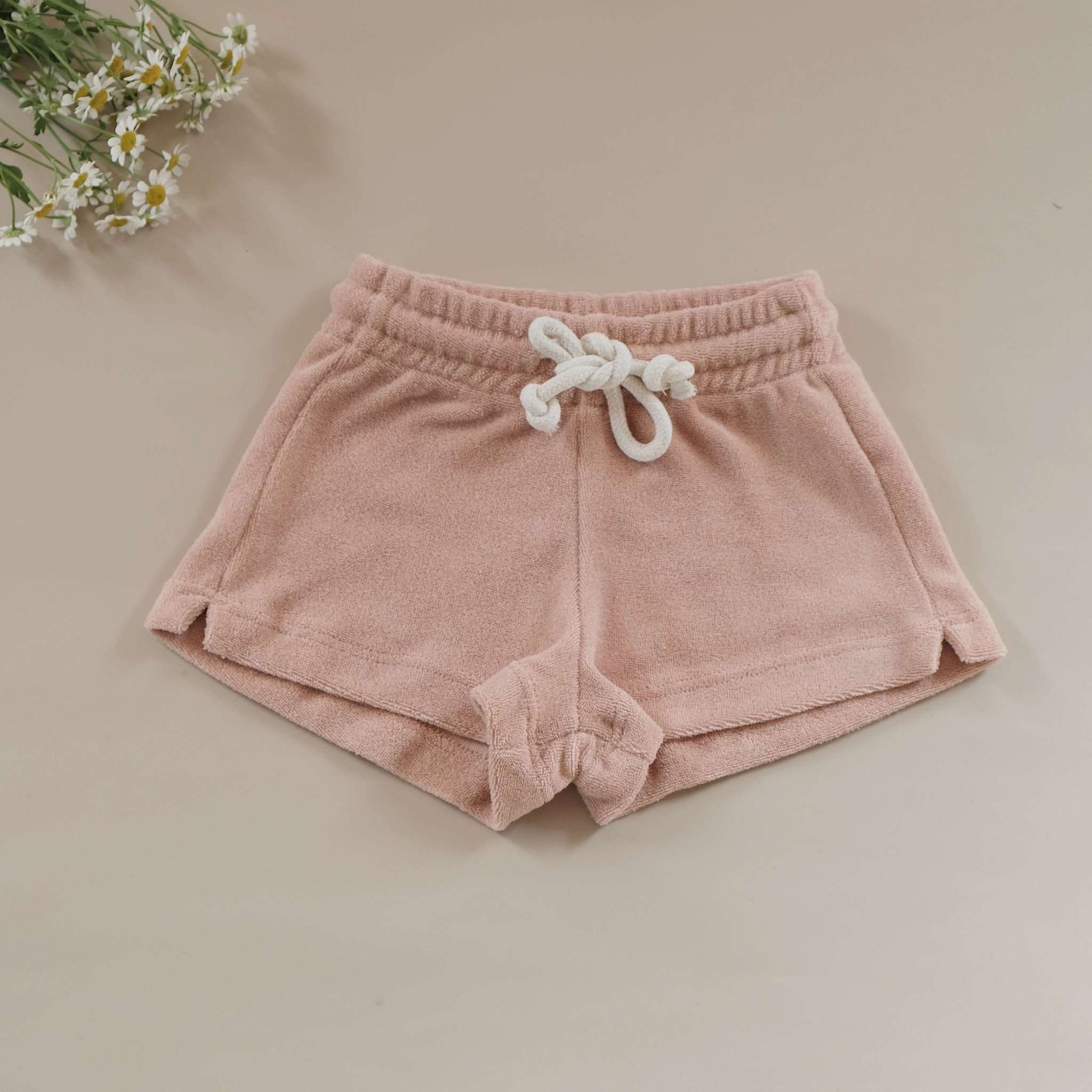 Organic Terry Shorts - Dusty Rose - Image 7