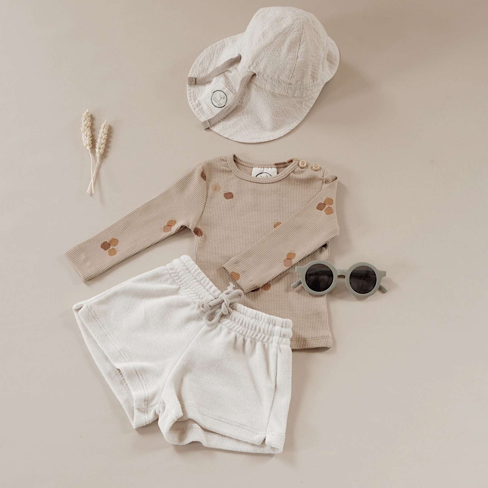Organic Terry Shorts - Sand - Image 14