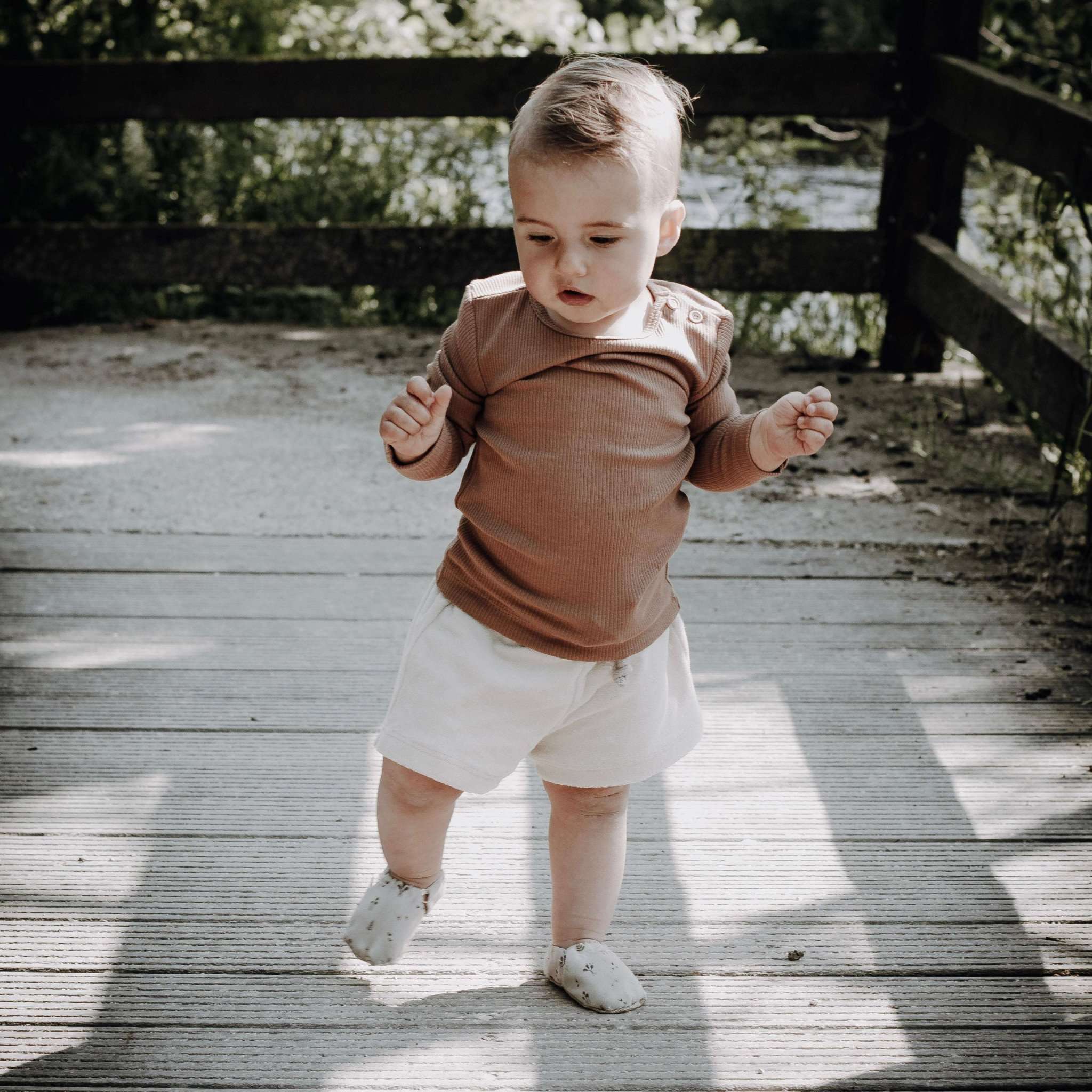 Organic Terry Shorts - Sand - Image 4