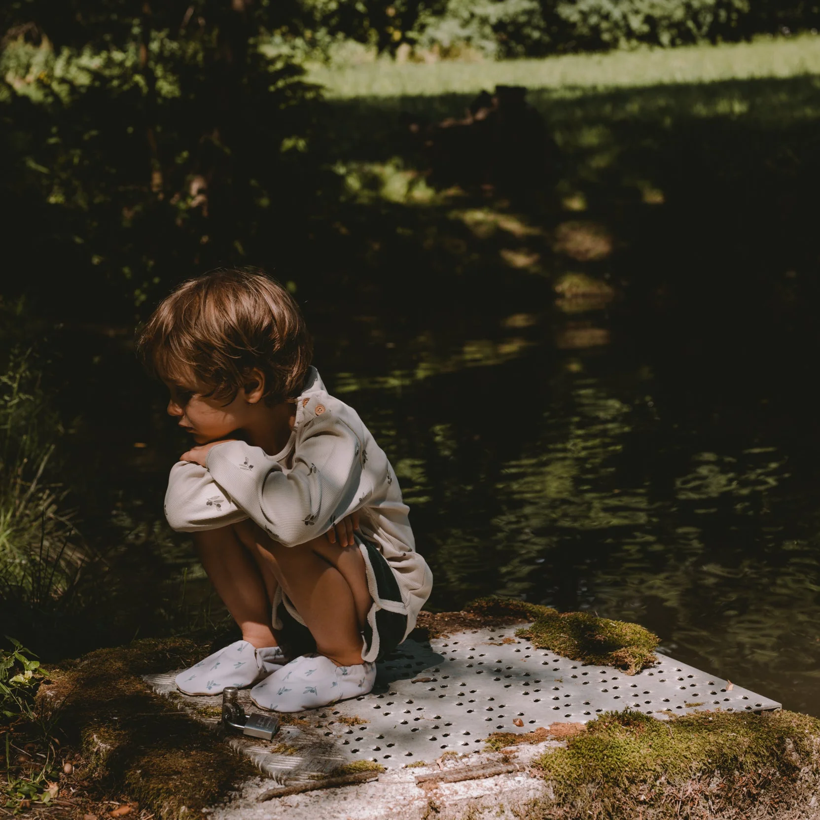 Organic Terry Shorts - Vintage Green - Image 9
