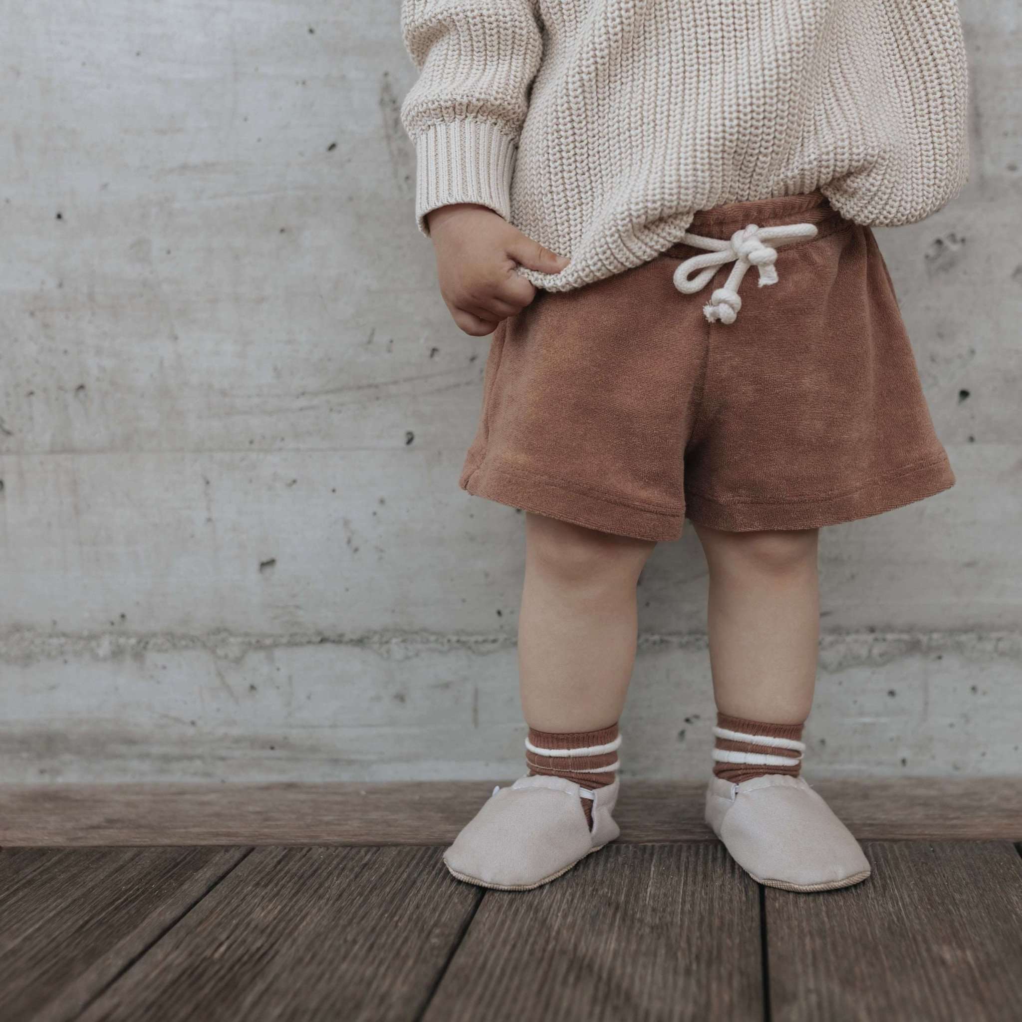 Organic Terry Shorts - Walnut - Image 10
